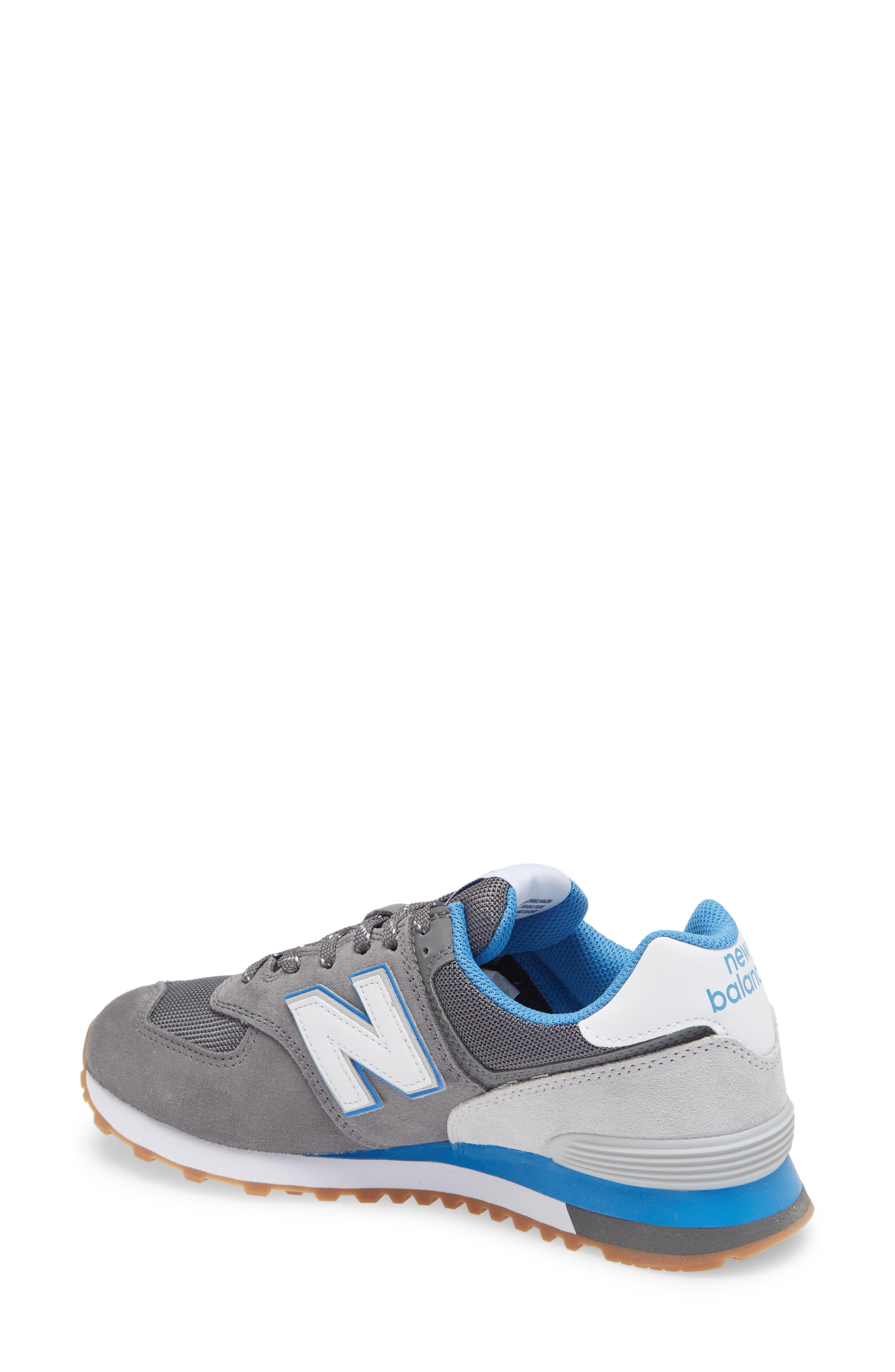 new balance 574 black with faded cobalt