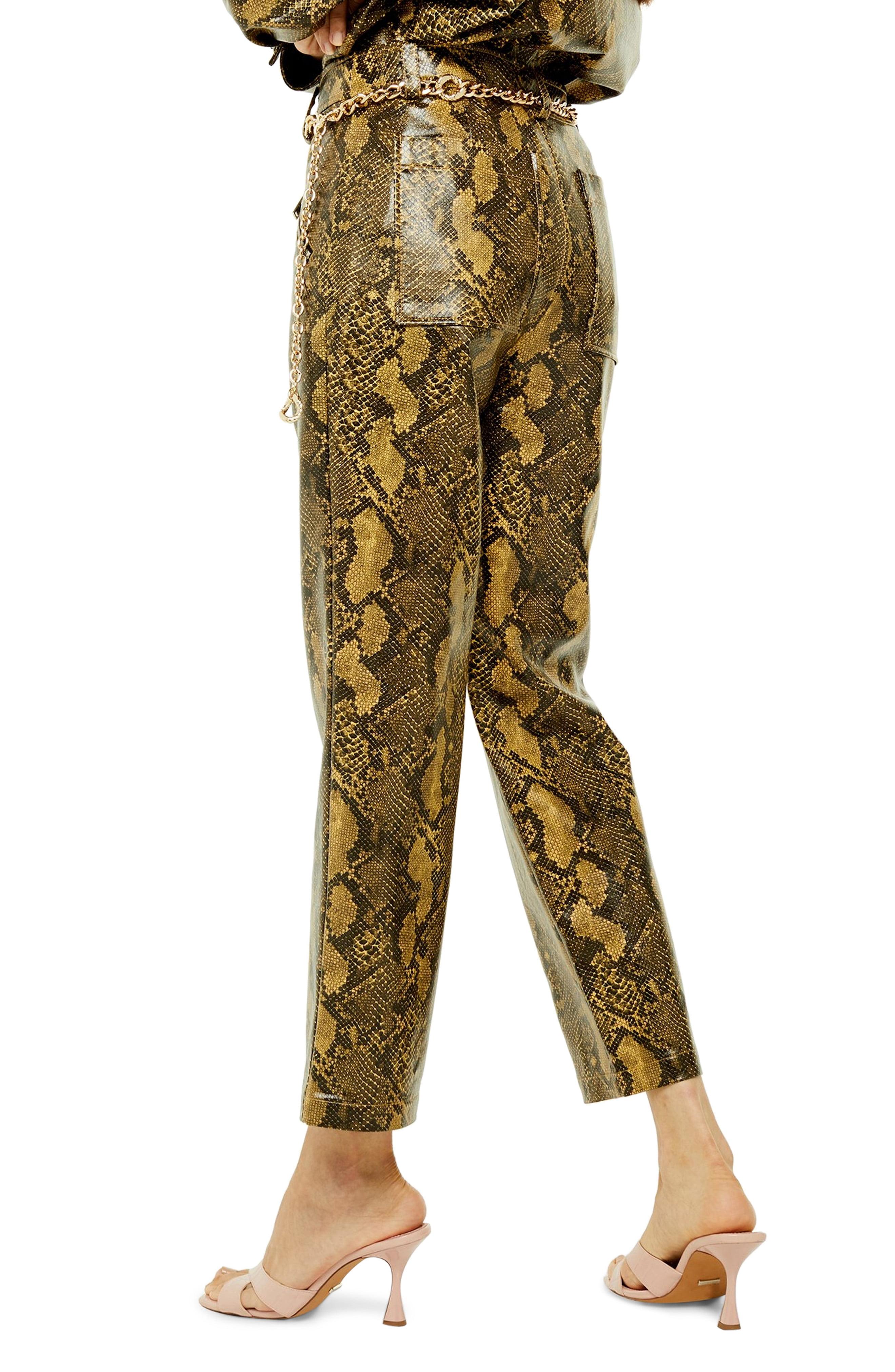 green snake pants