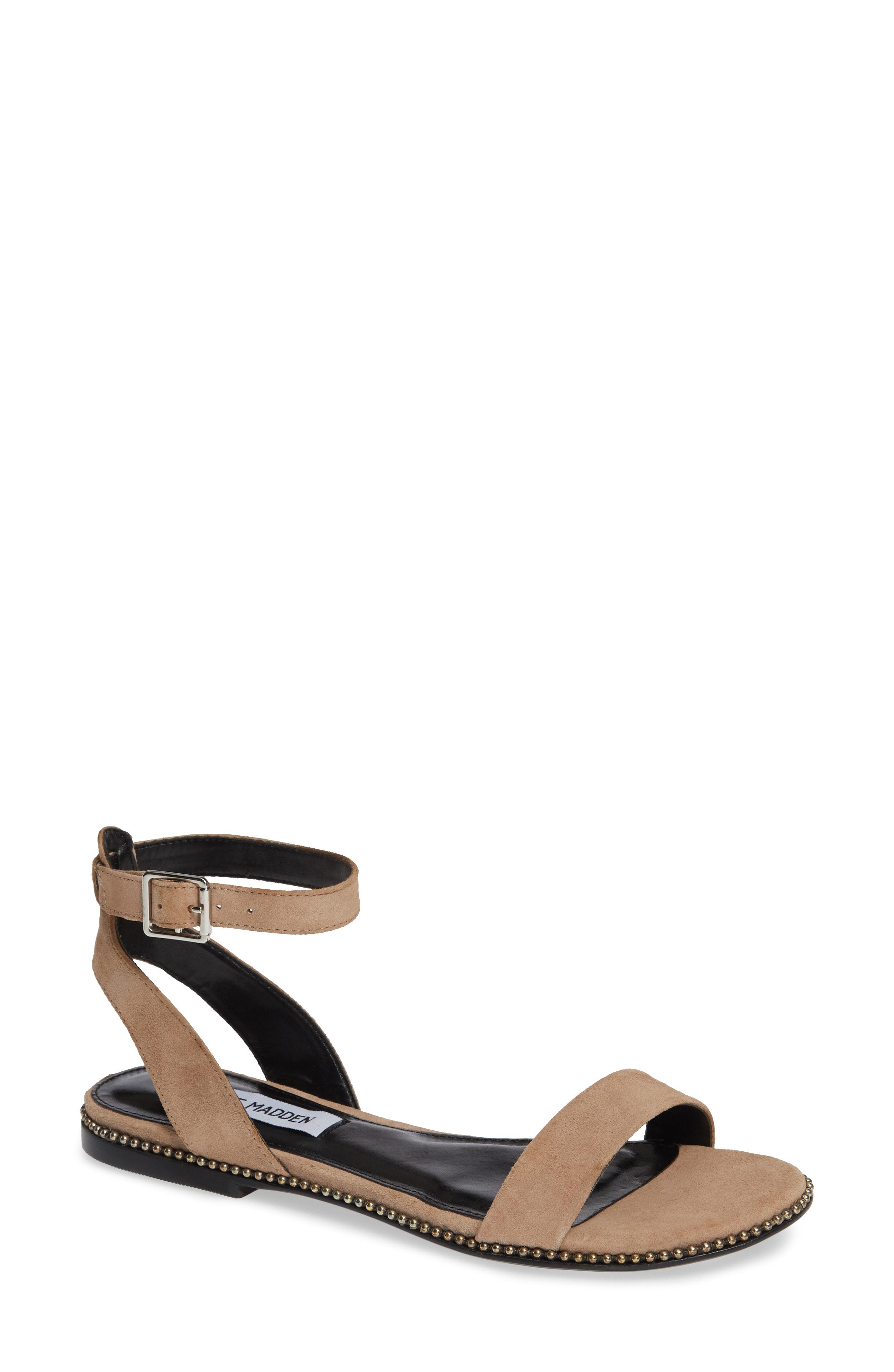 steve madden pink flat sandals