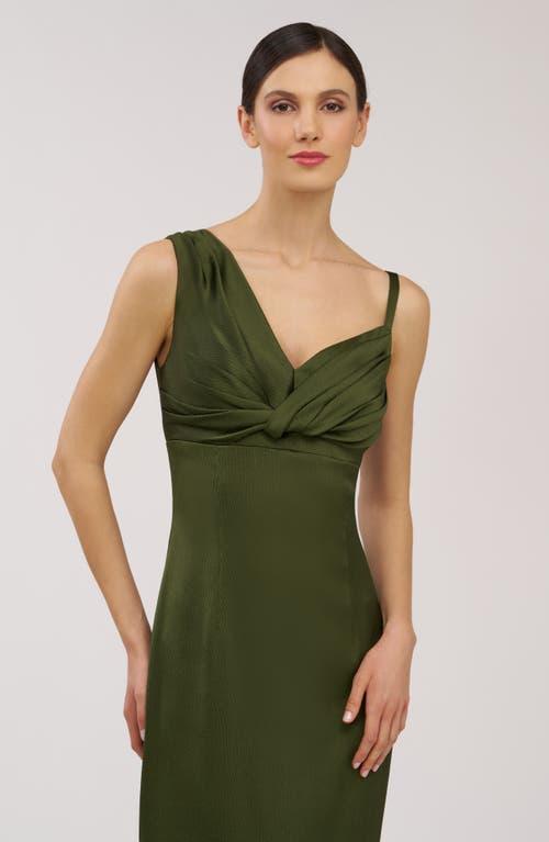 green emerald velvet dress Tess Gown  Kay Unger