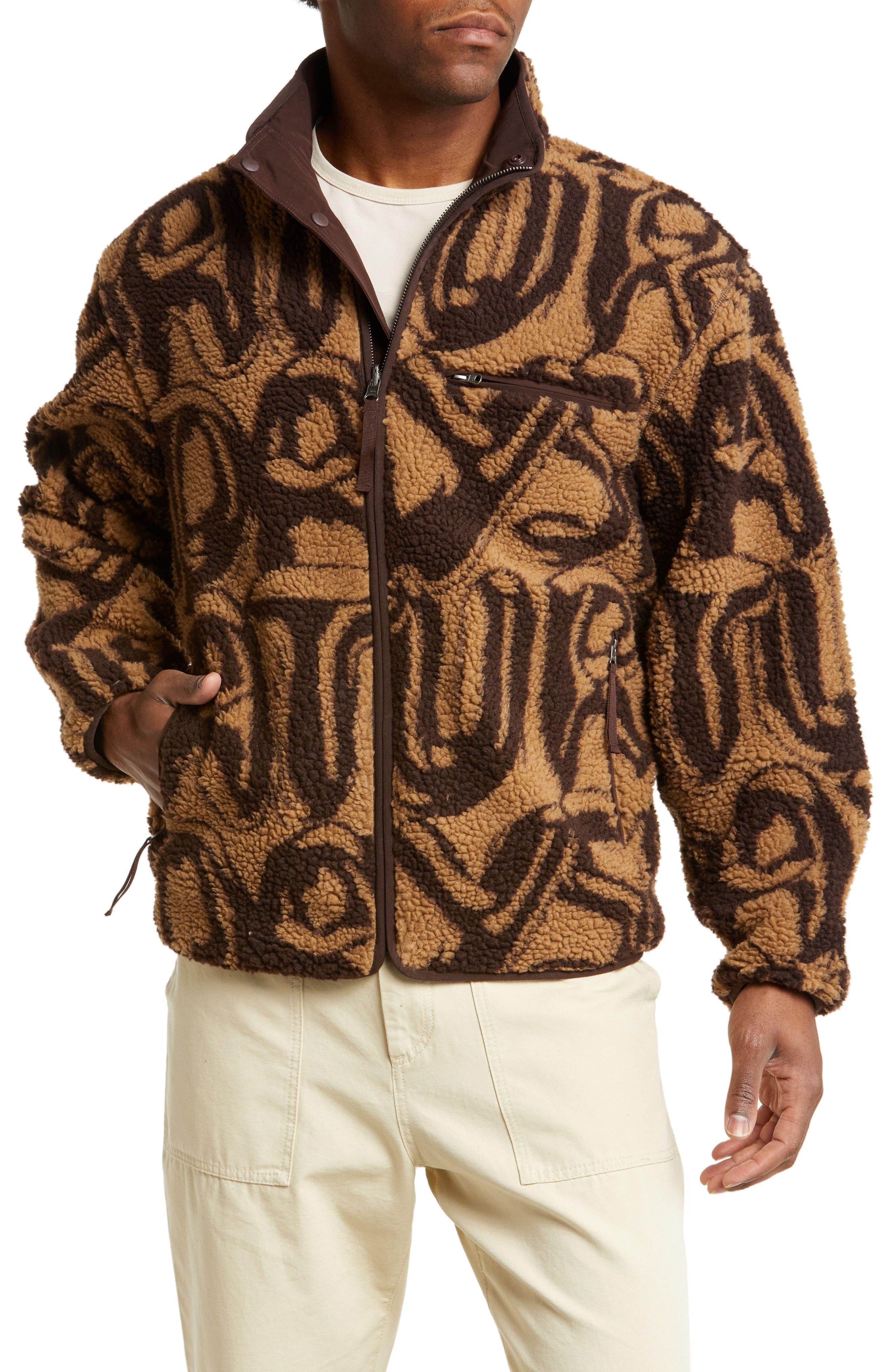 Saturdays NYC Spencer Polar Fleece Jacket in Brown for Men | Lyst