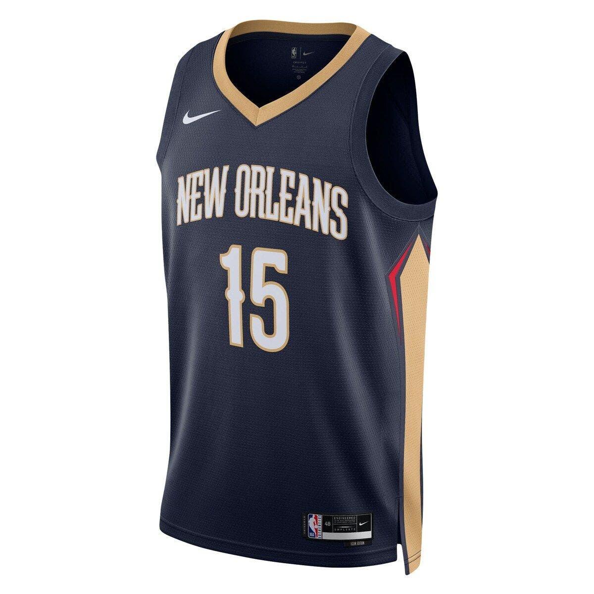 New Orleans Pelicans City Edition Men's Nike NBA Logo T-Shirt.