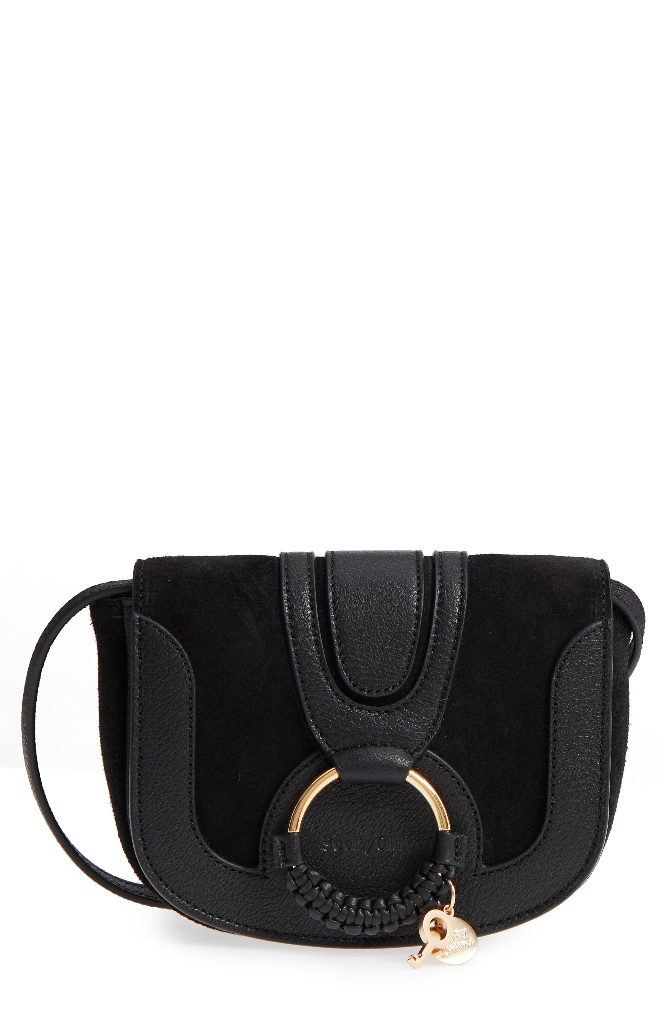 Lyst See By Chloé Mini Hana Leather Crossbody Bag In Pink See By Chloé