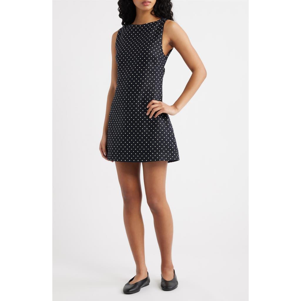 knee length dresses for ladies Alissea Keyhole Linen Blend Mini Dress White