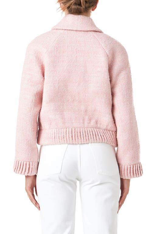 Endless Rose Metallic Tweed Jacket in Pink Lyst