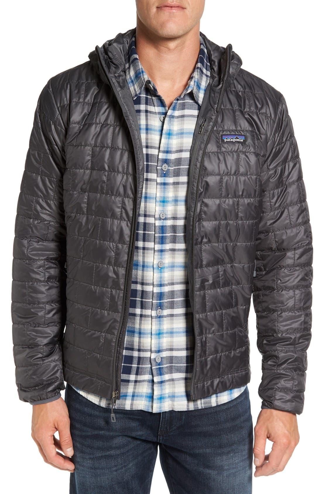 Patagonia Nano Puff Hooded Jacket in Gray for Men - Lyst