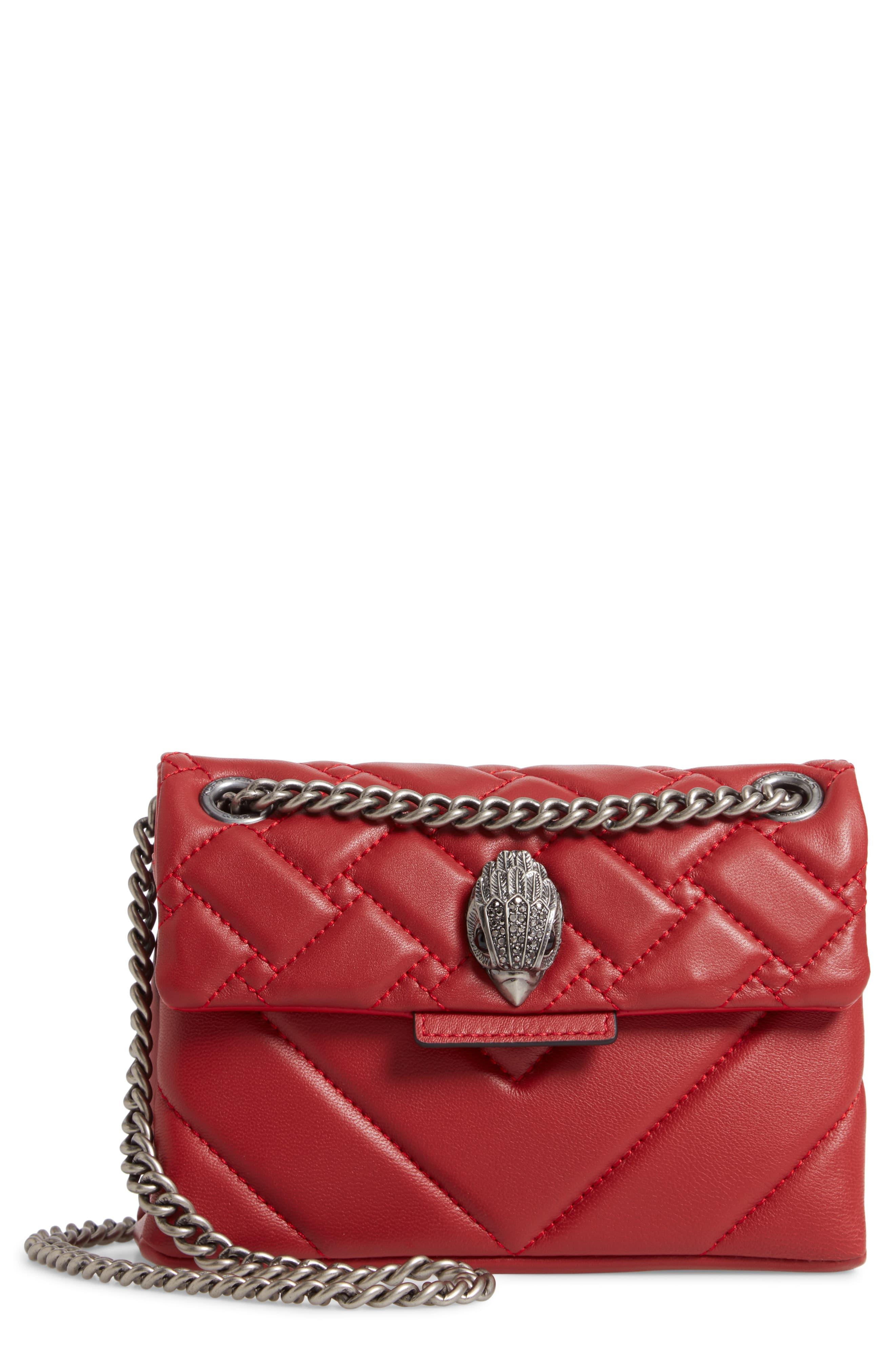 Kurt Geiger Mini Kensington Quilted Leather Crossbody Bag in Red Lyst