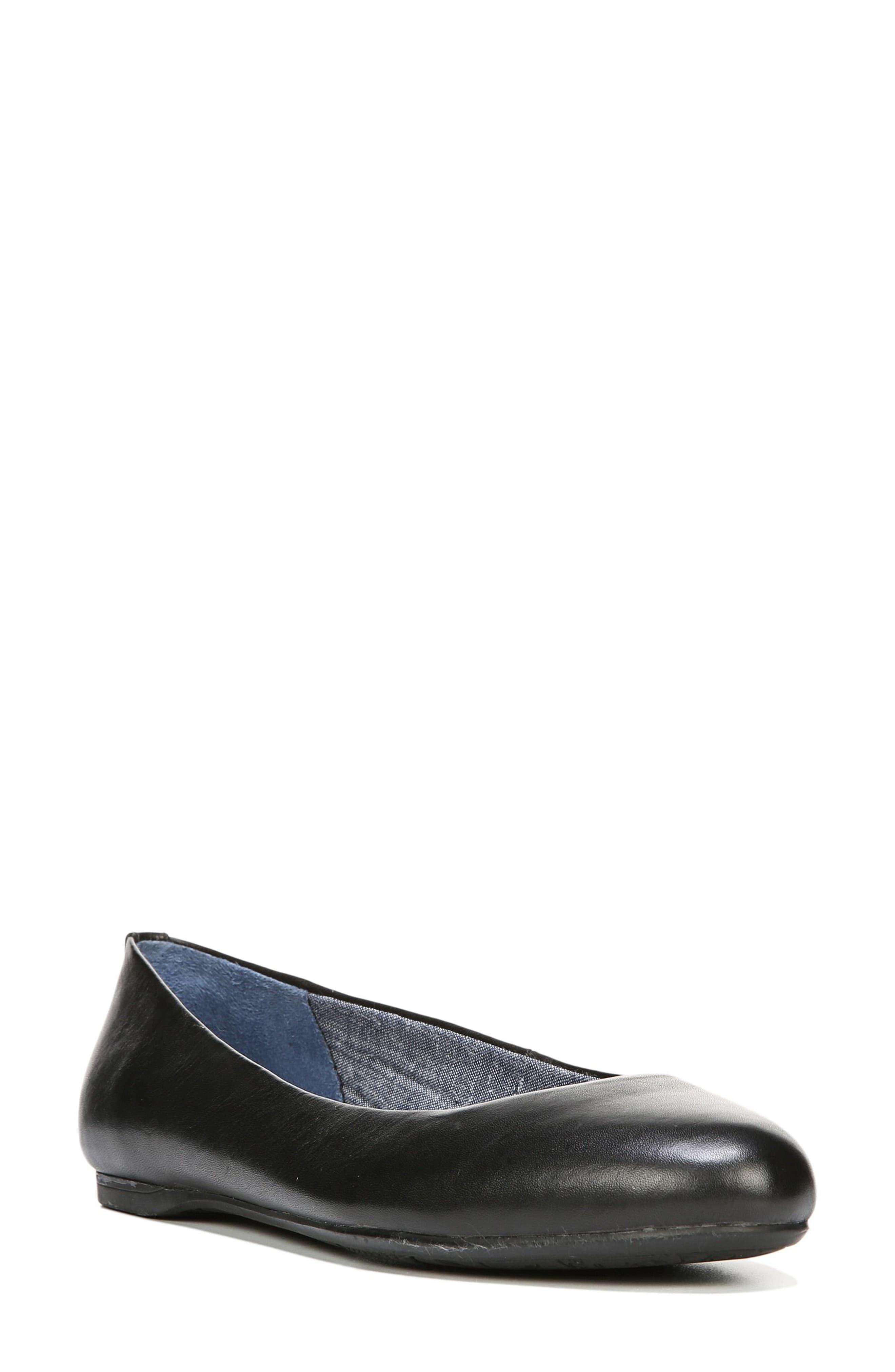 dr scholls flats black