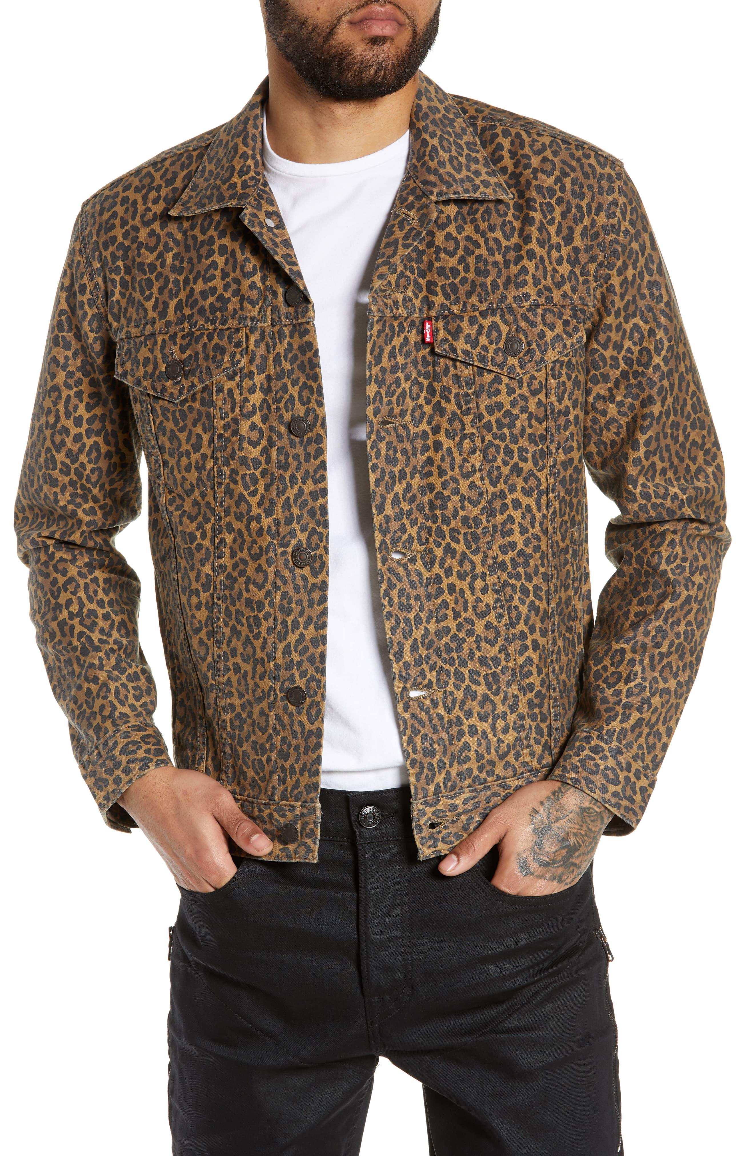 levi's leopard print jacket