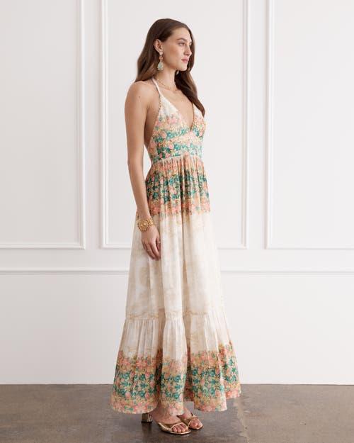 Aqua Blu Australia Claudia Maxi Dress in Natural | Lyst