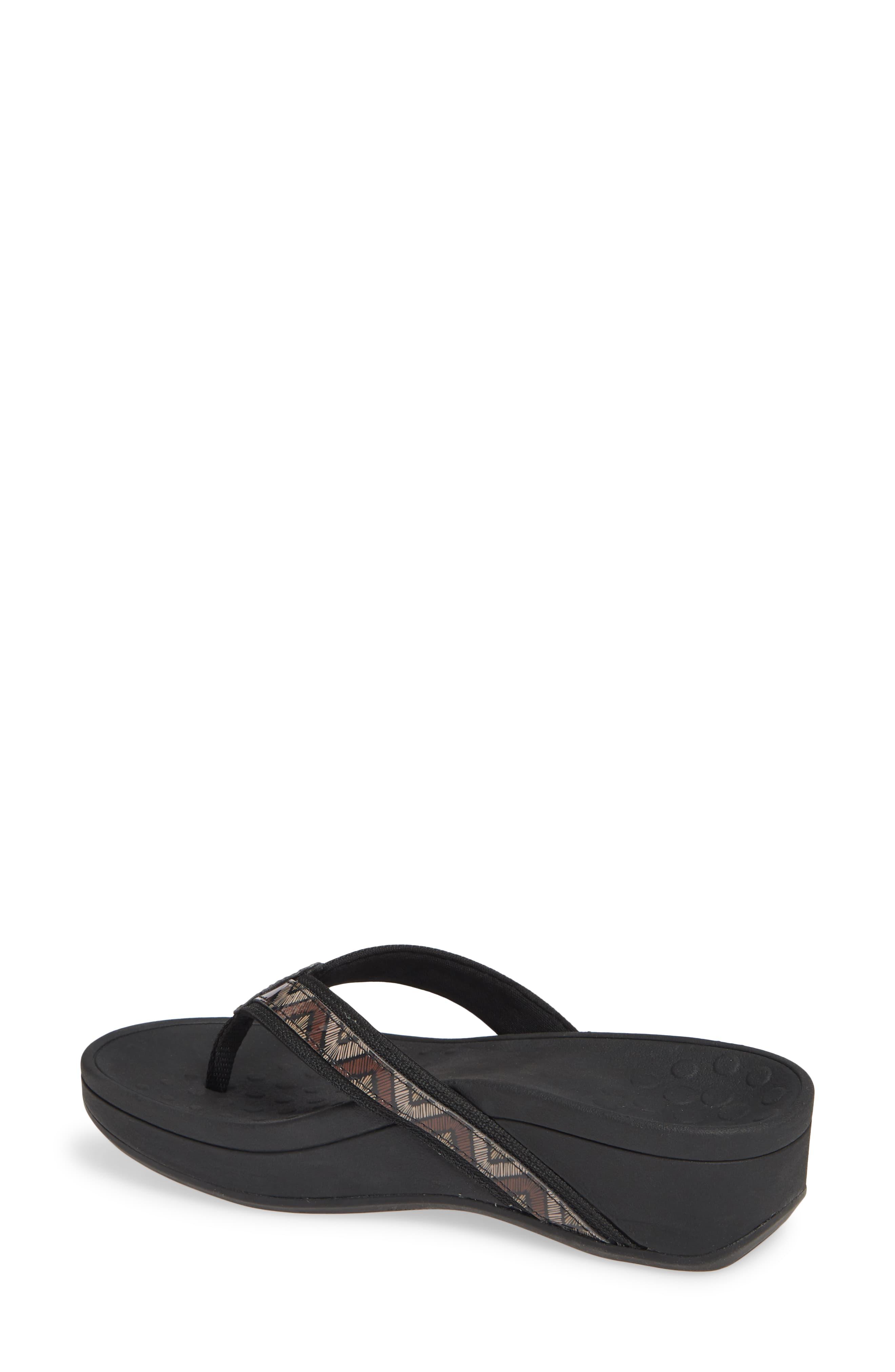 vionic high tide wedge flip flop