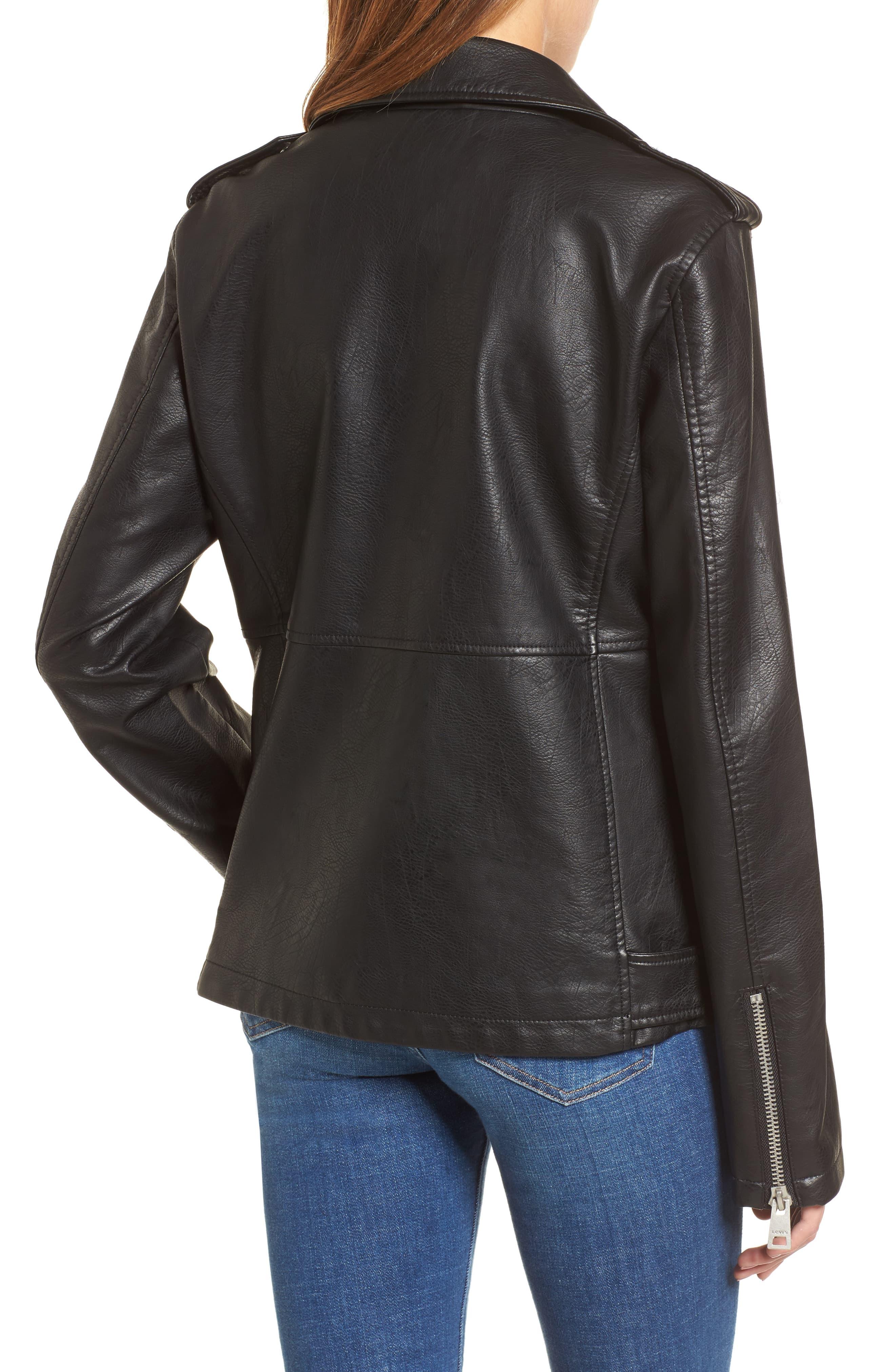 levi's oversized leather jacket