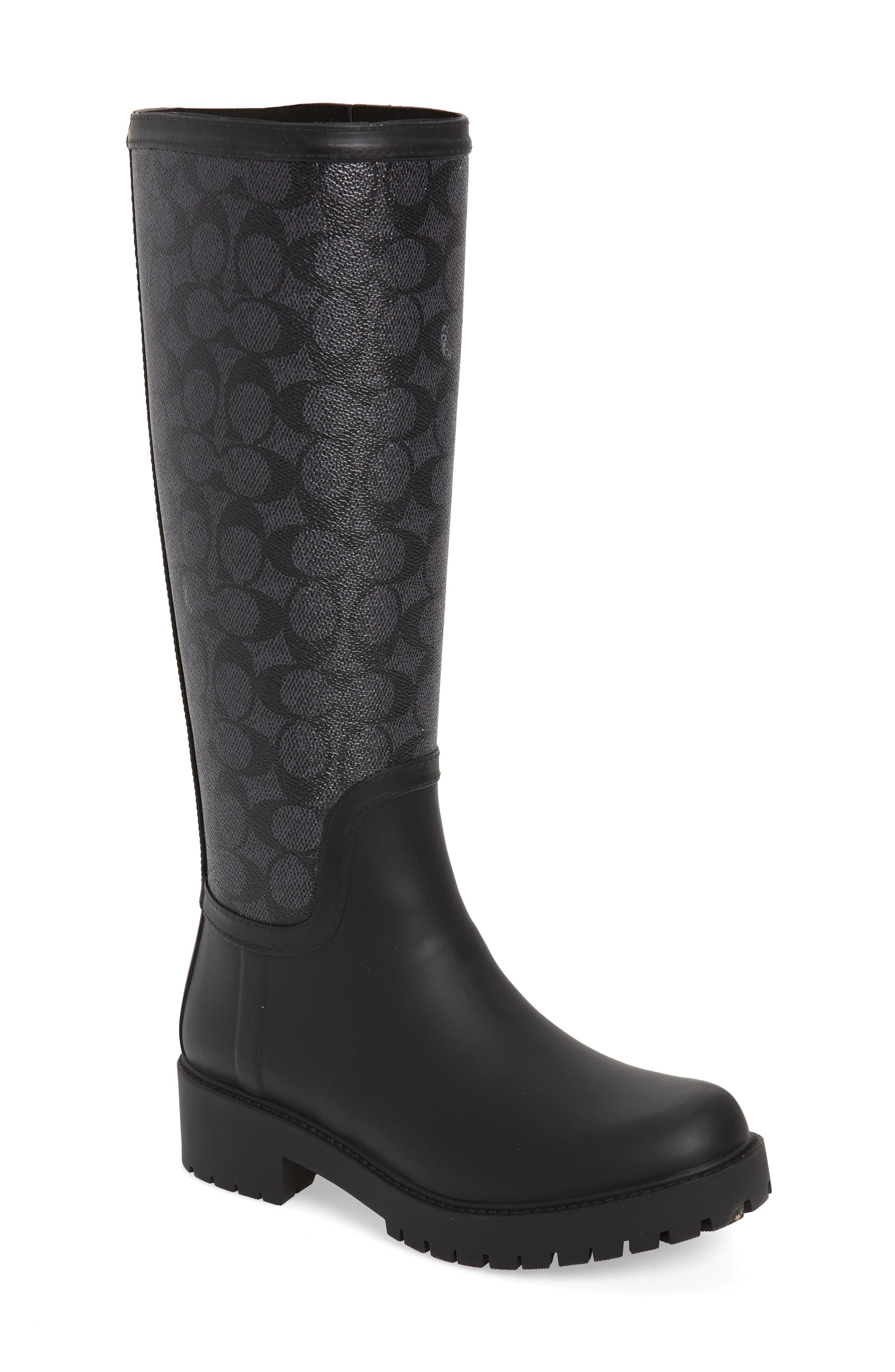coach logo boots