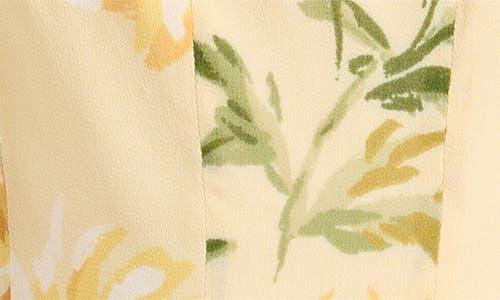 Reformation Annelise Floral Minidress in Yellow | Lyst