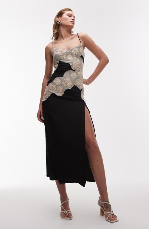 black off the shoulder fitted dress Mesh Fitted Off Shoulder Slit Gown by Ladivine CD387 – ABC Fashion