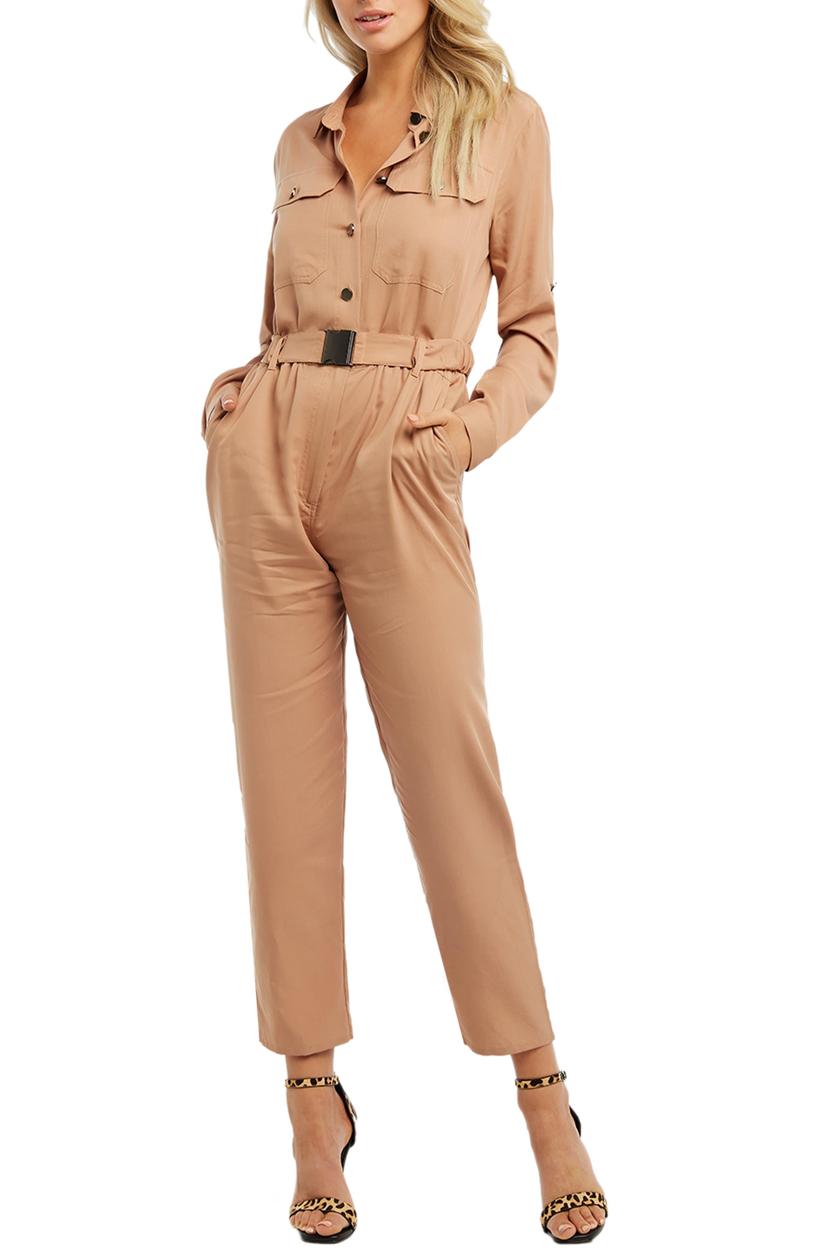bardot buckle short playsuit
