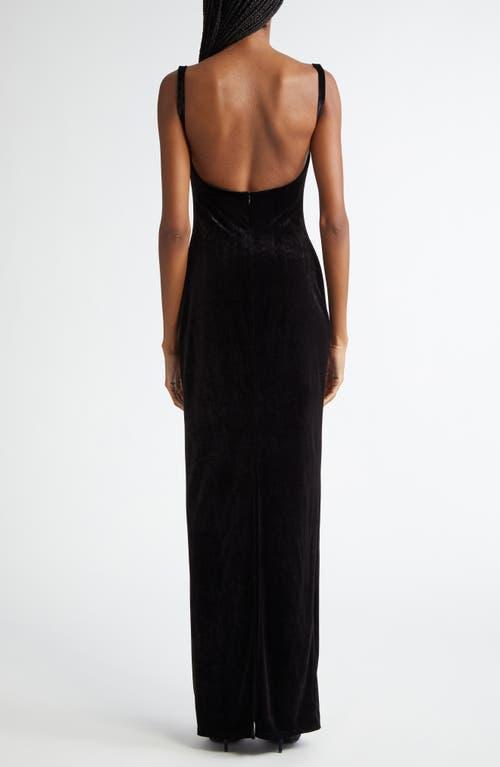 sachin and babi light blue dress BALENCIAGA Backless Jersey Dress black