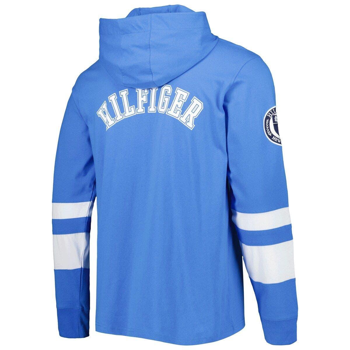 Tommy Hilfiger Powder Blue/white Los Angeles Chargers Alex Long Sleeve  Hoodie T-shirt for Men