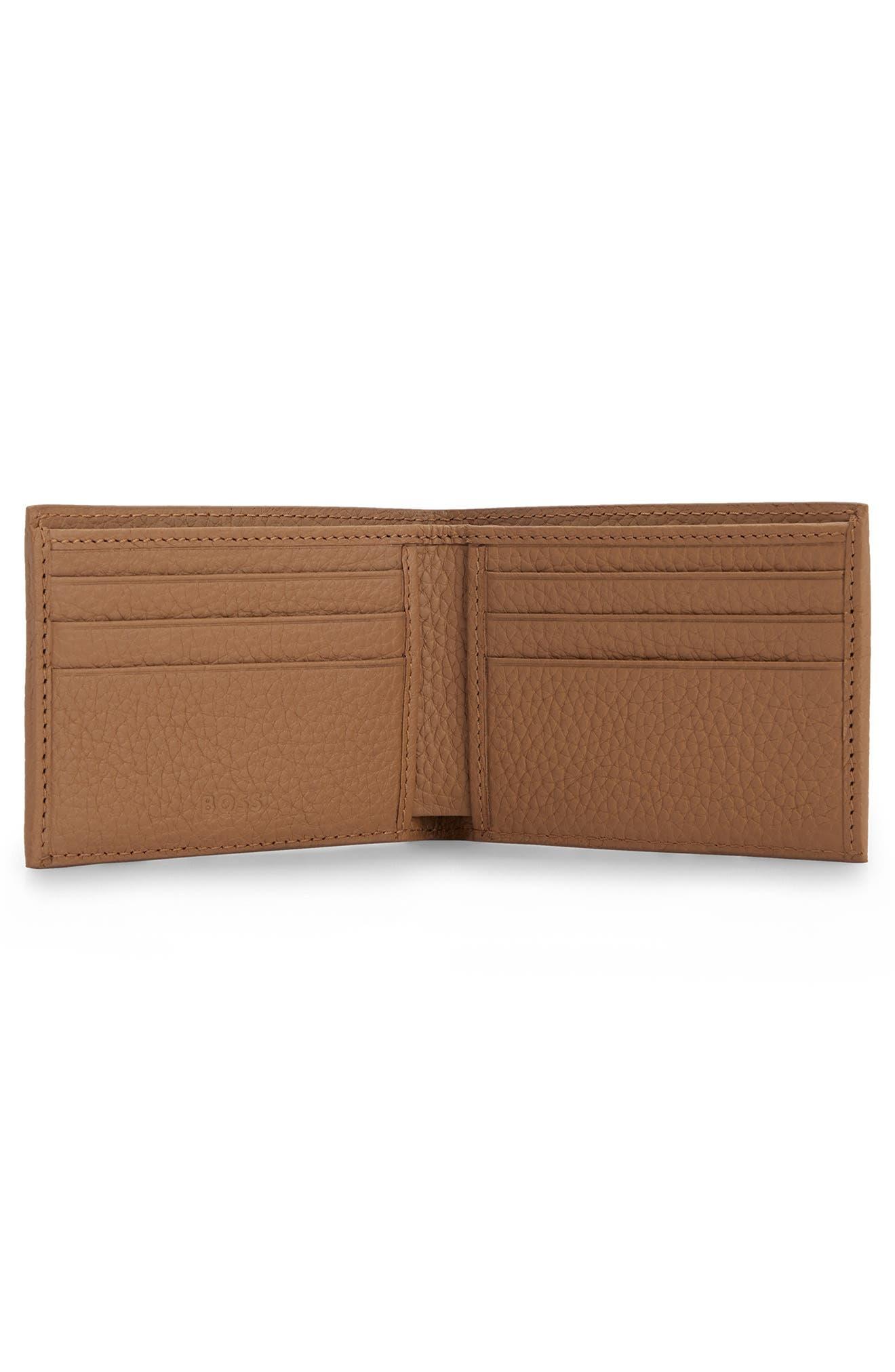 BOSS by HUGO BOSS Crosstown Leather Bifold Wallet in Brown for Men | Lyst