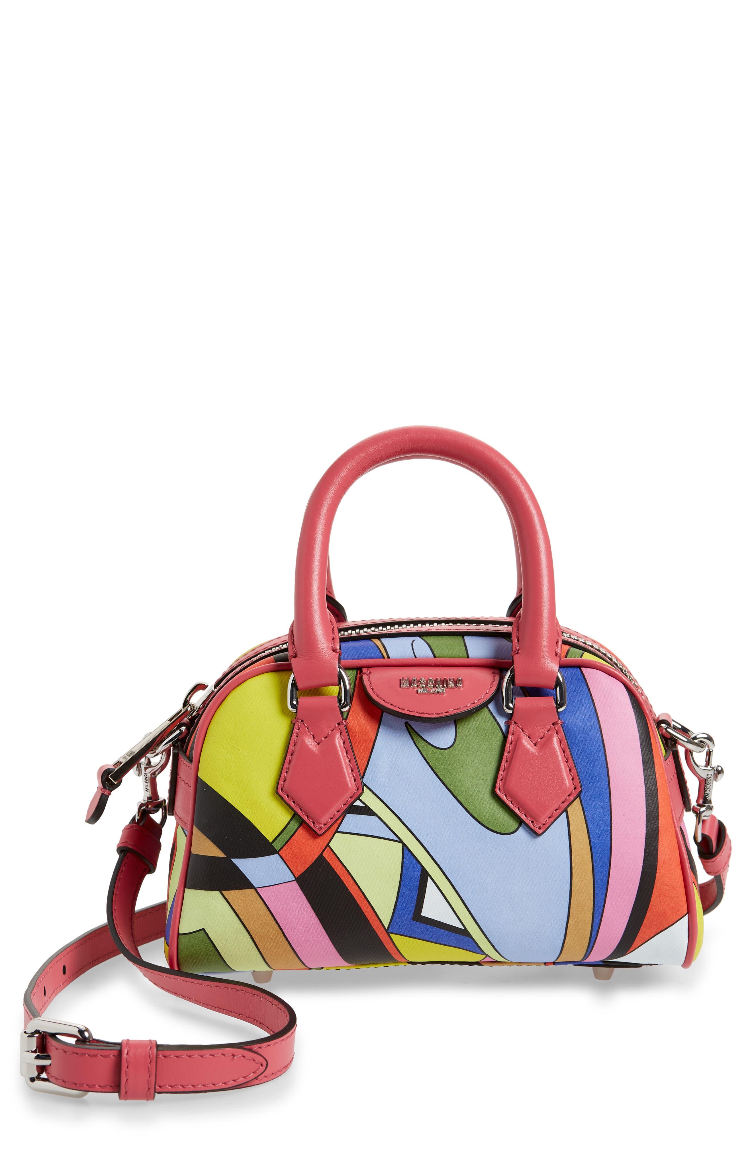Moschino Psychedelic Swirl Print Top Handle Bag in Red Lyst