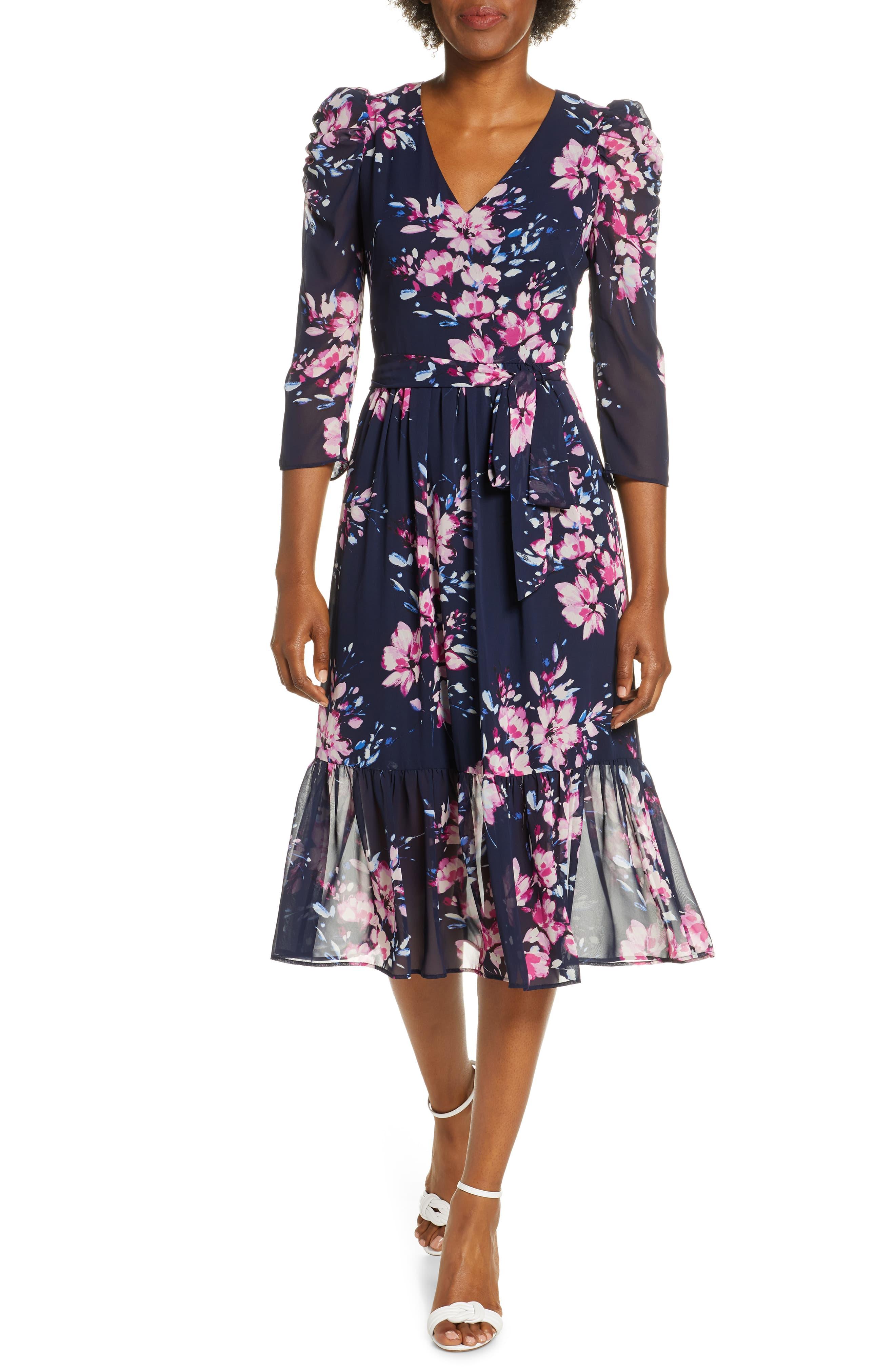 eliza j ruffle dress
