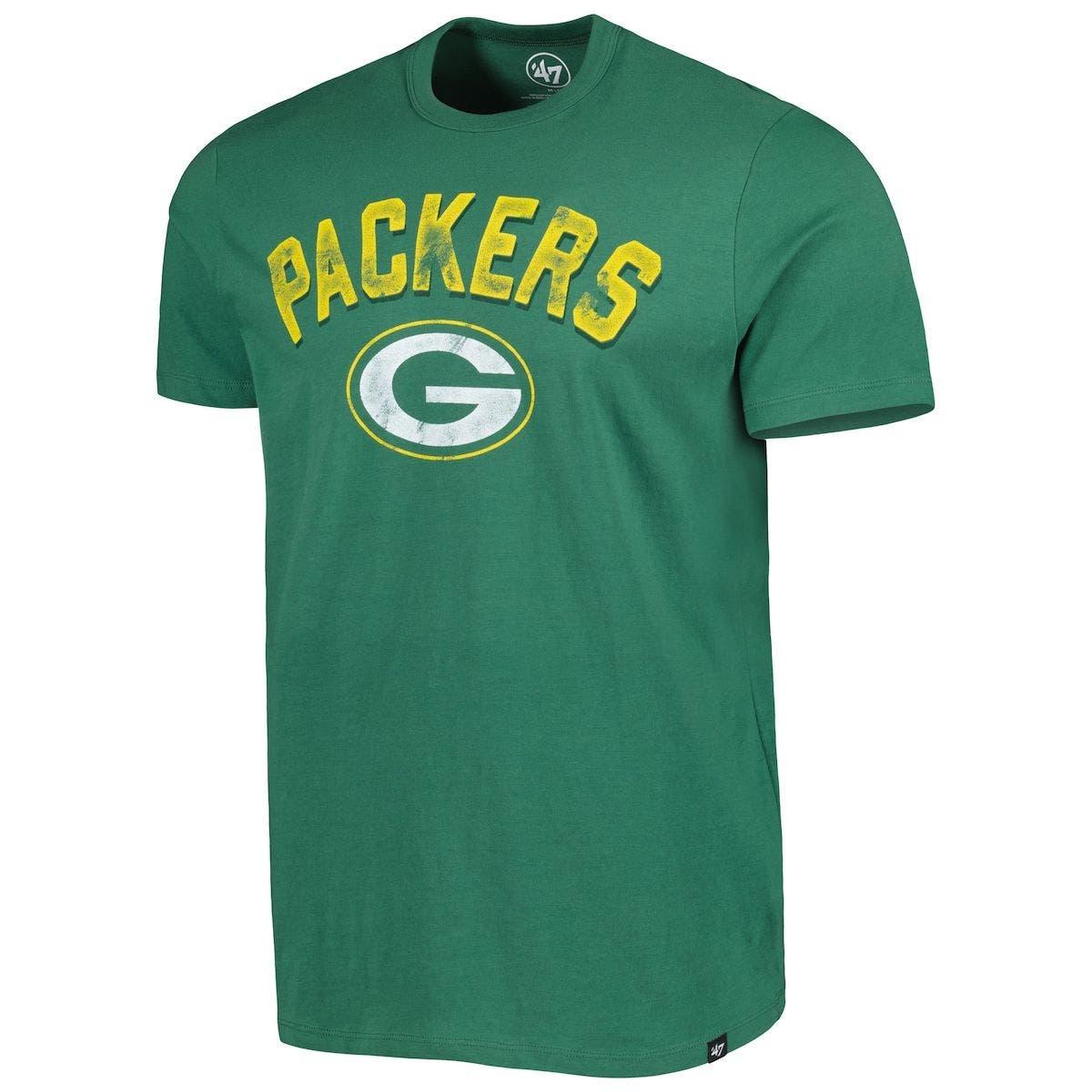 Men's '47 Green Green Bay Packers Rocker Vintage Tubular T-Shirt