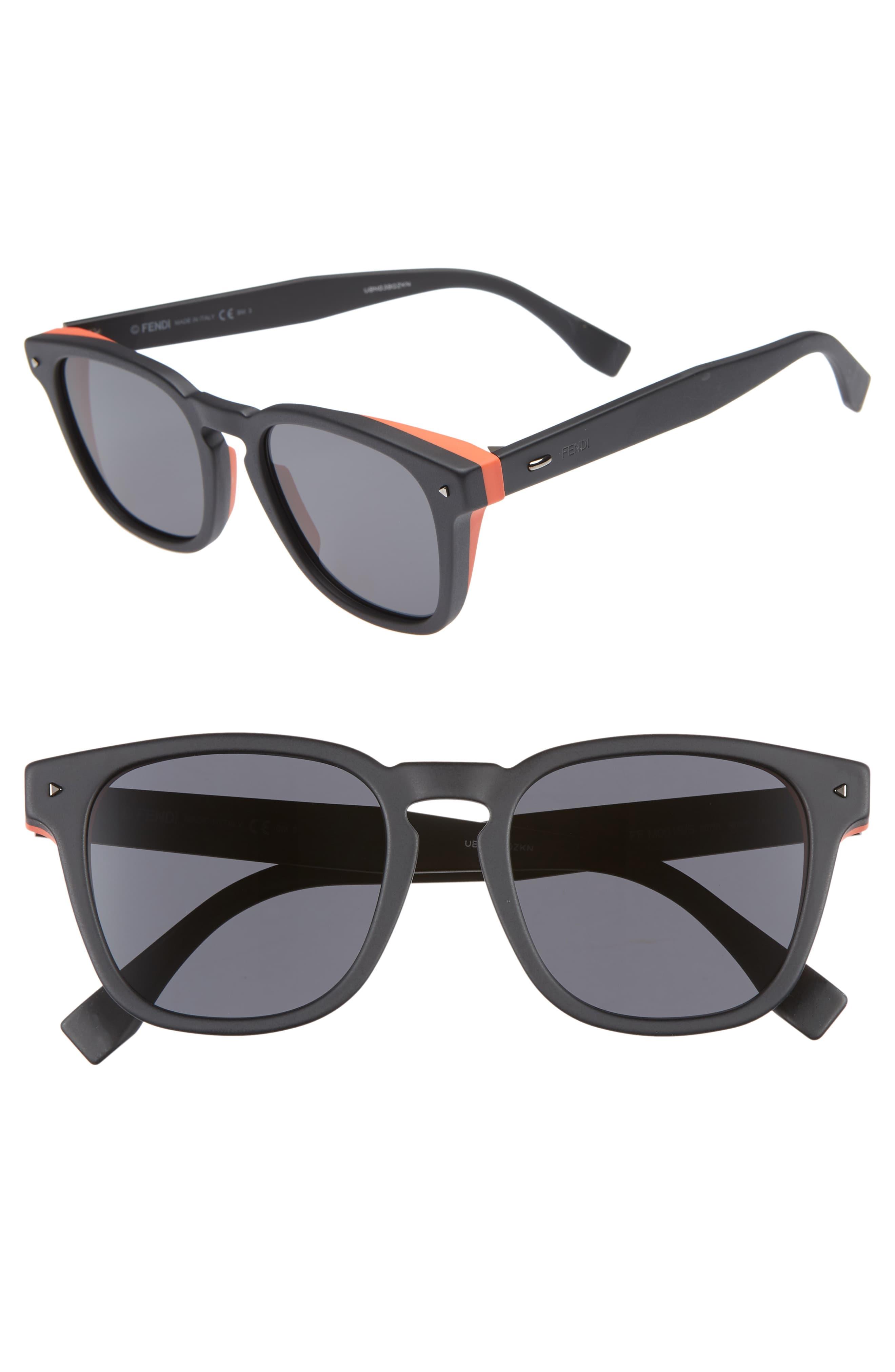 Fendi 52mm Sunglasses in Black for Men Lyst