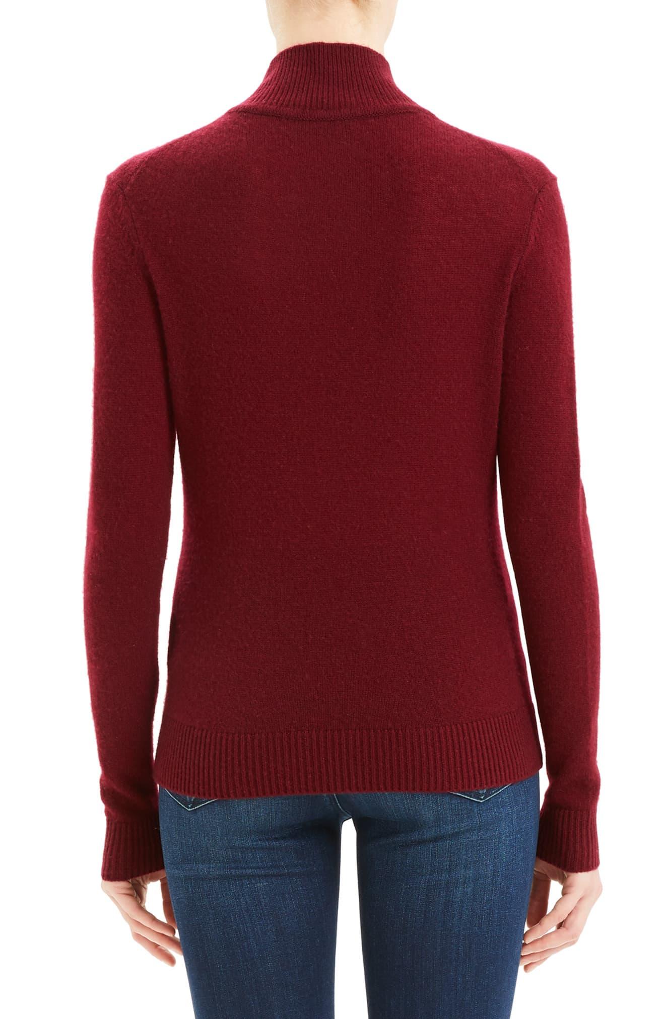 Theory Turtleneck Cashmere Sweater in Deep Cherry (Red) - Lyst