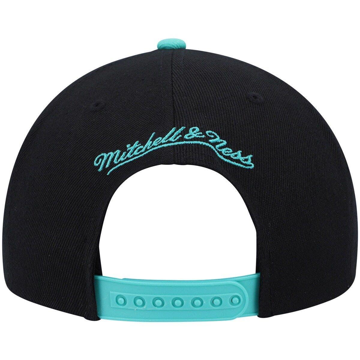 Vancouver Grizzlies Mitchell & Ness Hardwood Classics Team Two-Tone 2.0  Snapback Hat - Turquoise/Black