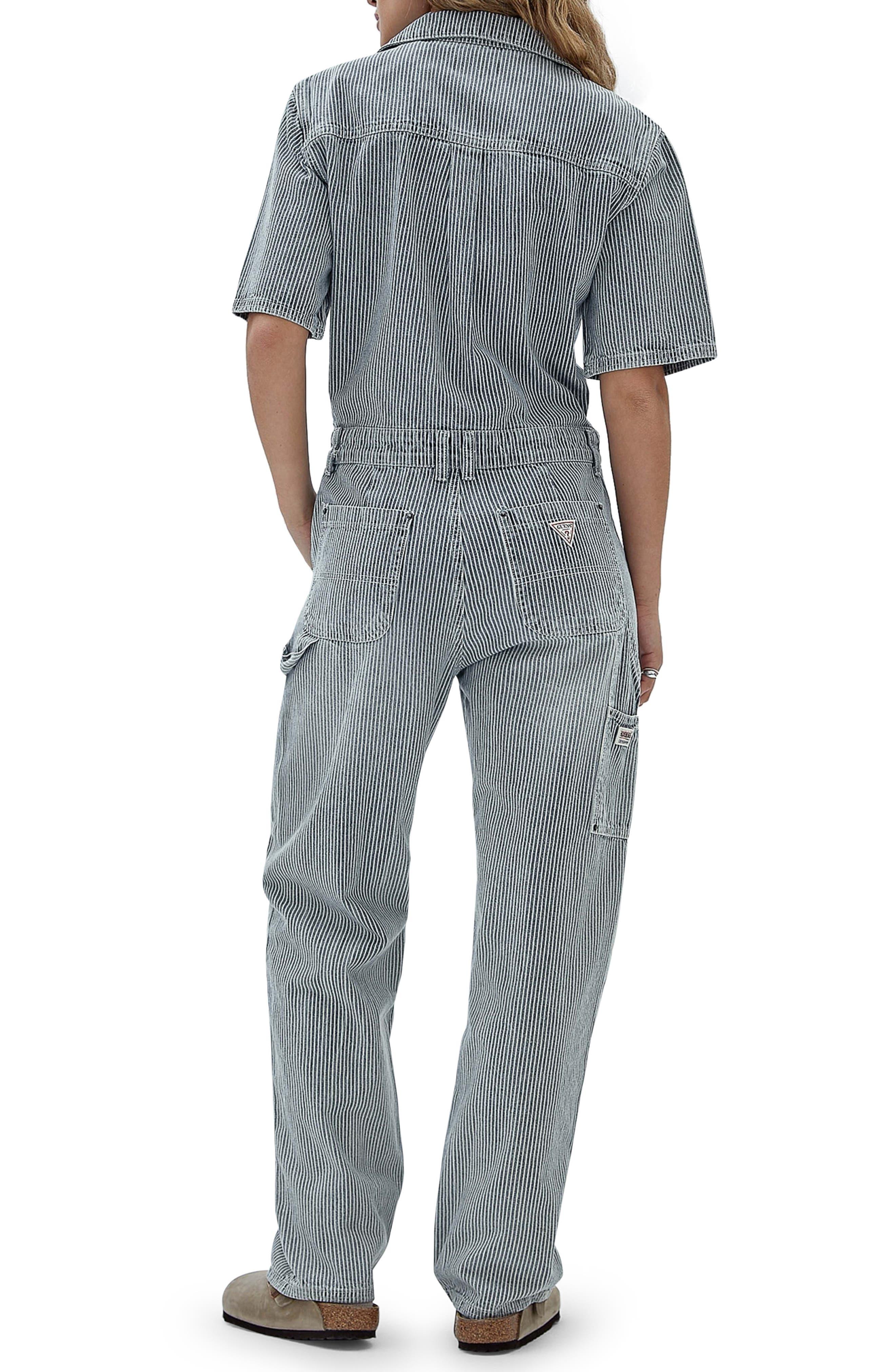 Guess striped cheap jumpsuit