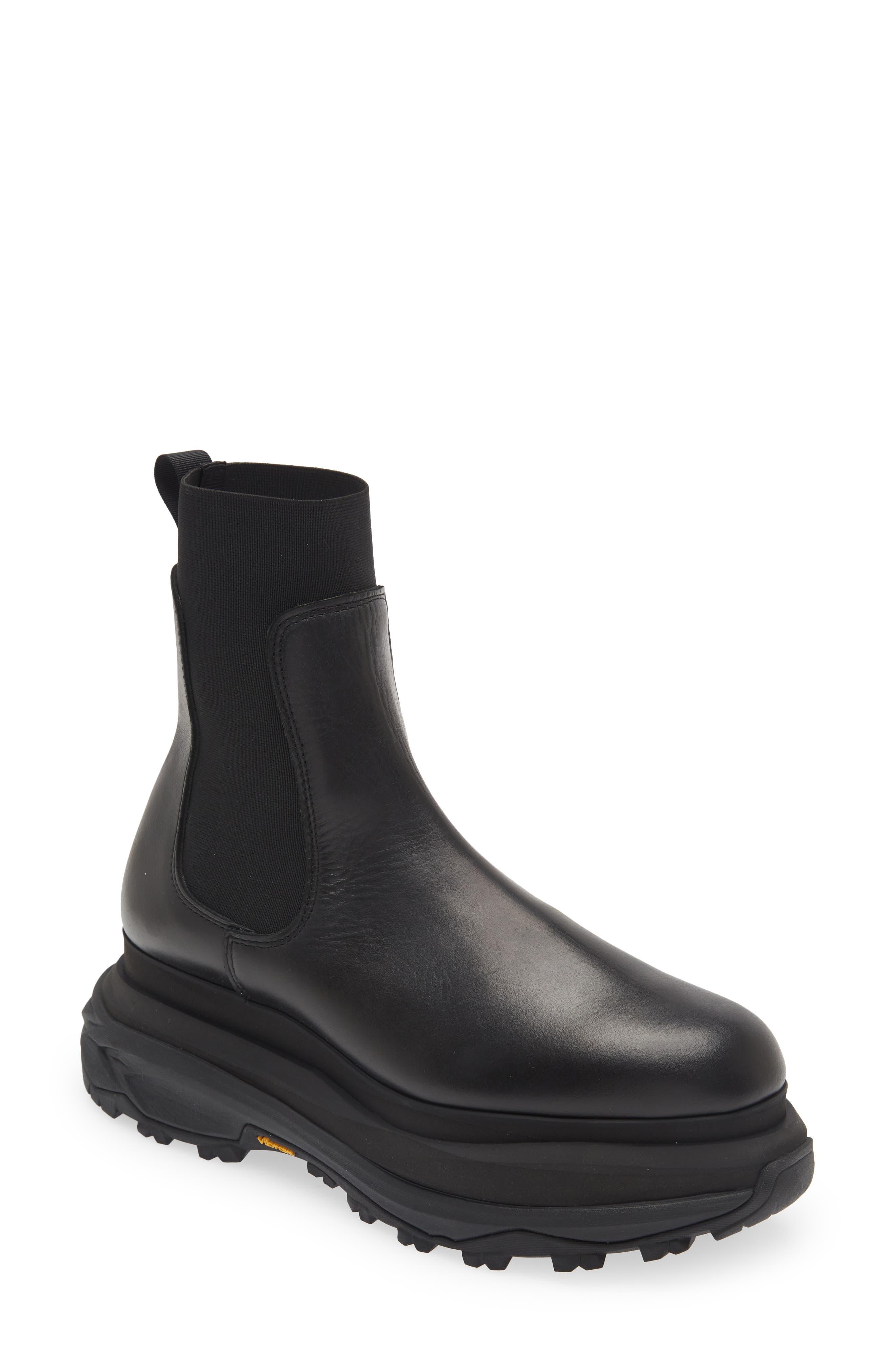 Sacai Platform Chelsea Boot in Black for Men | Lyst