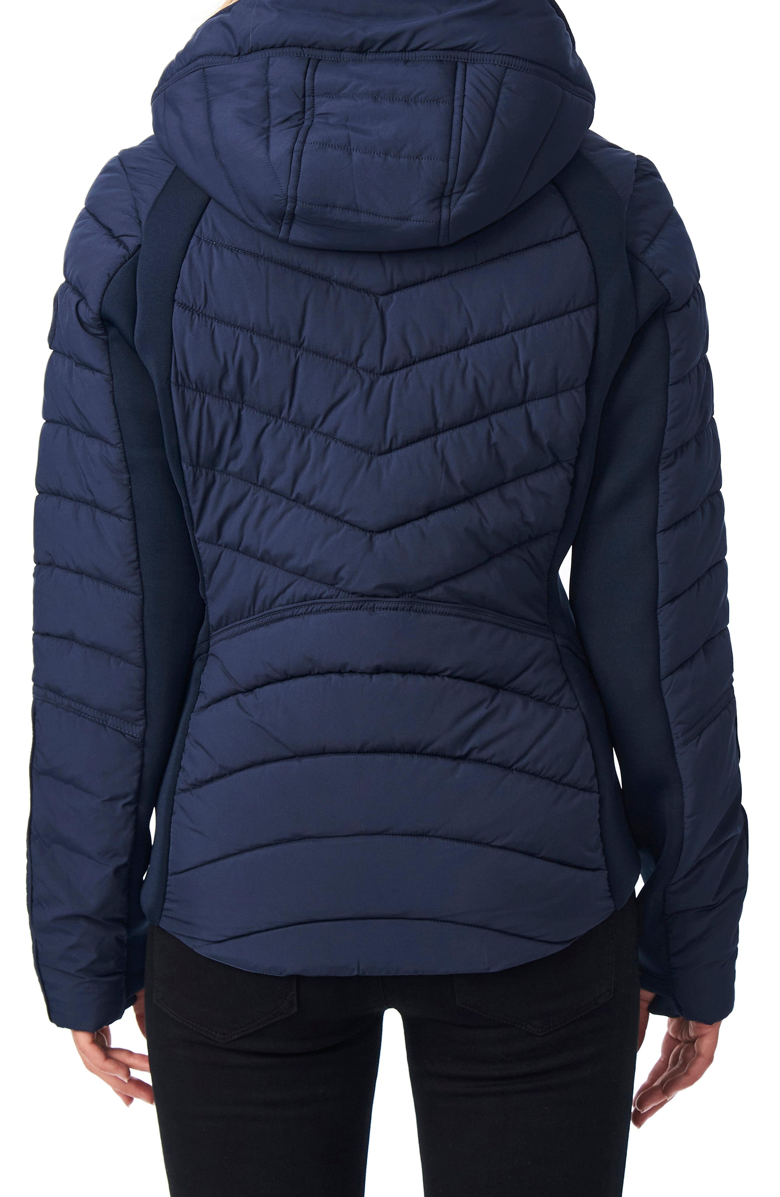 Bernardo Hooded Quilted Water Repellent Jacket in Blue - Save 47% - Lyst