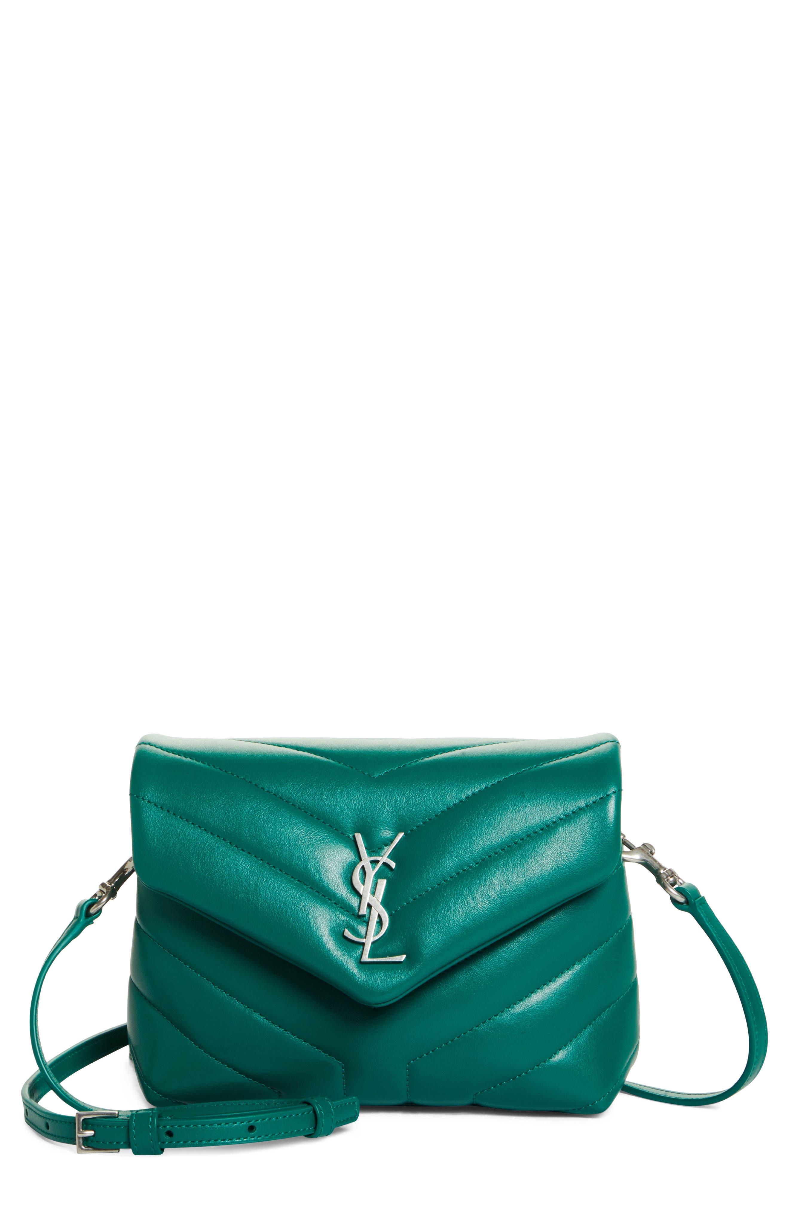 Saint Laurent Toy Loulou Quilted Leather Crossbody Bag in Green Lyst