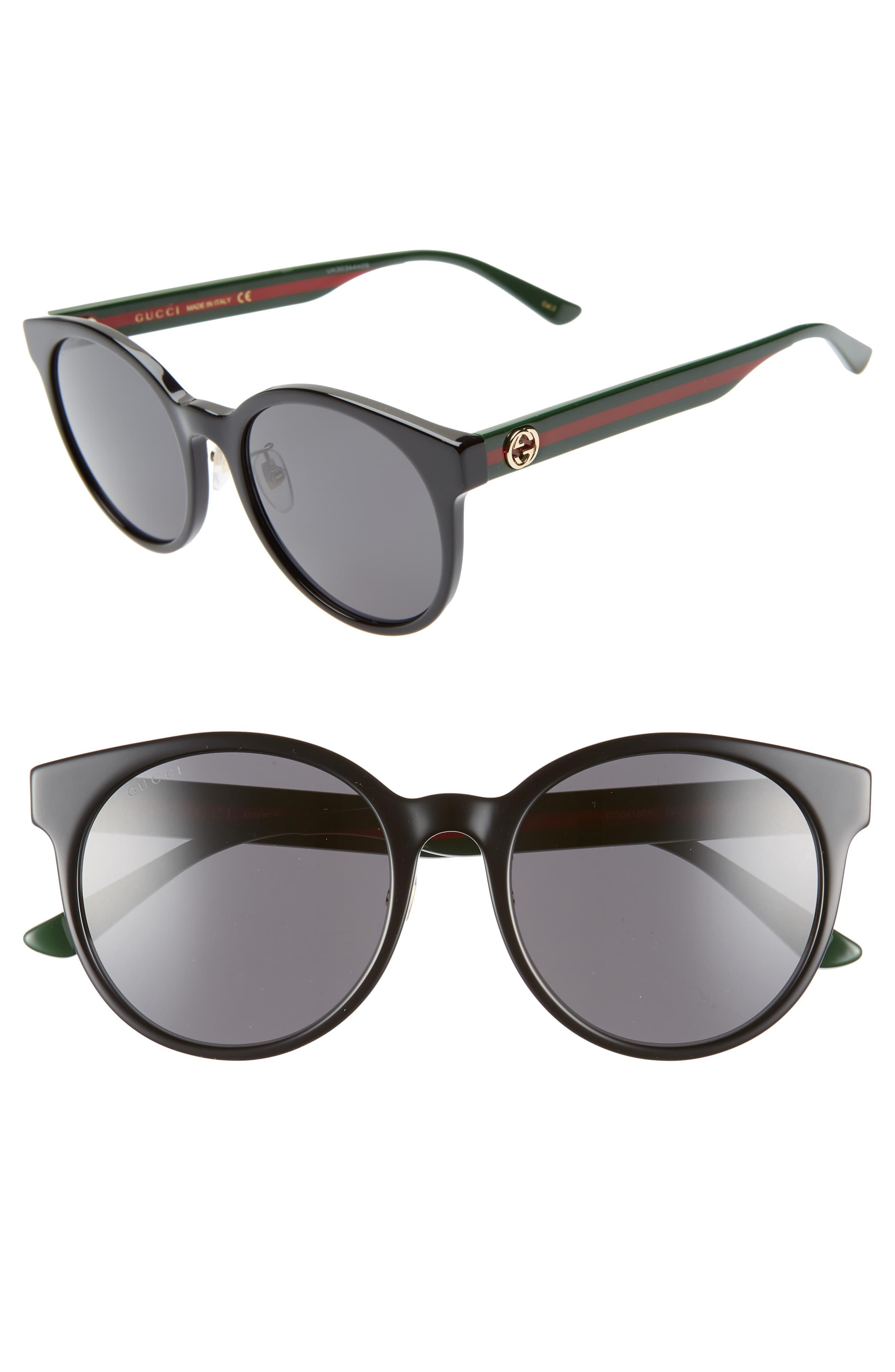 gucci 54mm round sunglasses