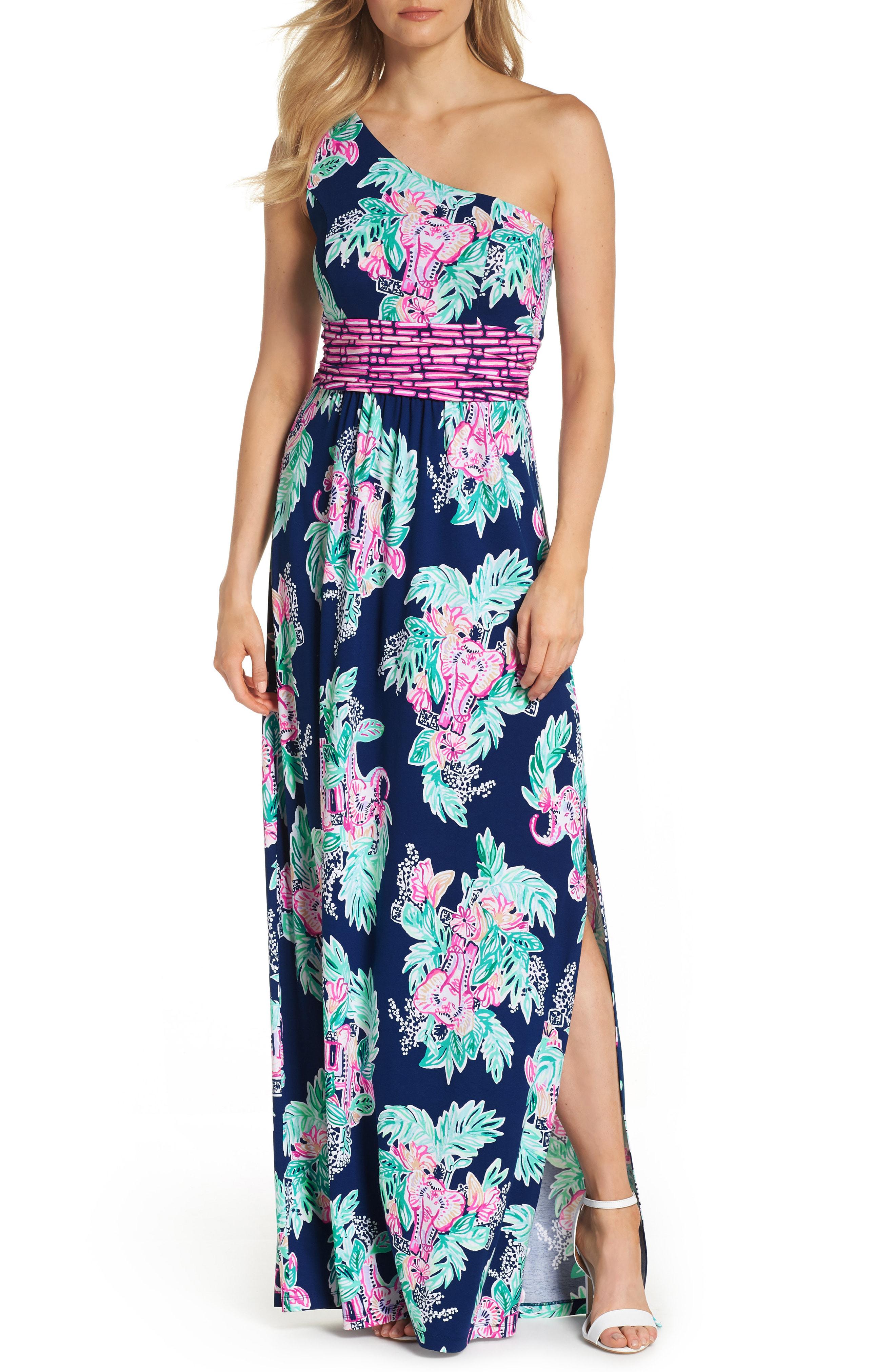lilly pulitzer one shoulder
