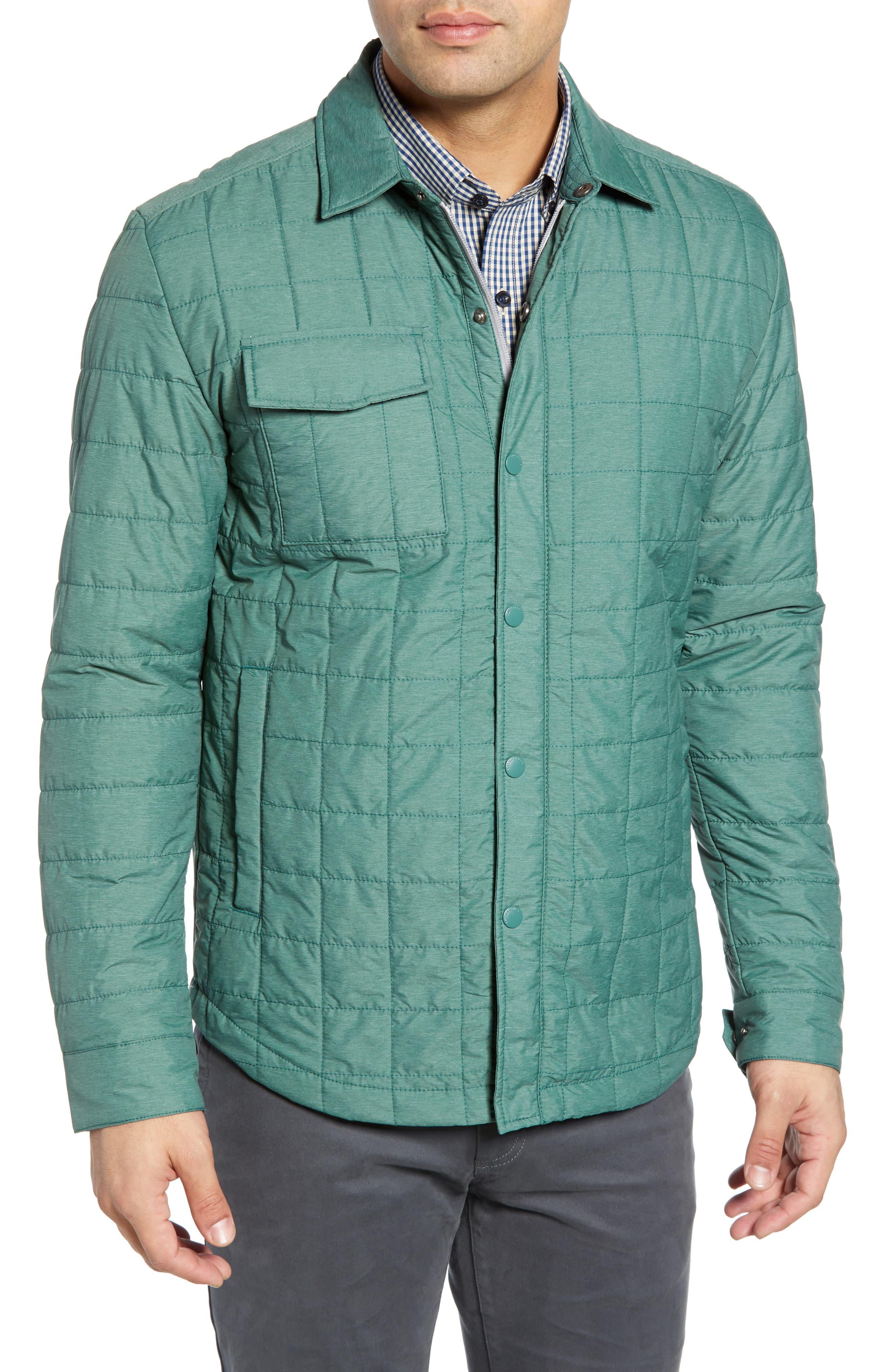 Cutter & Buck Rainier Primaloft Insulated Shirt Jacket in Green for Men