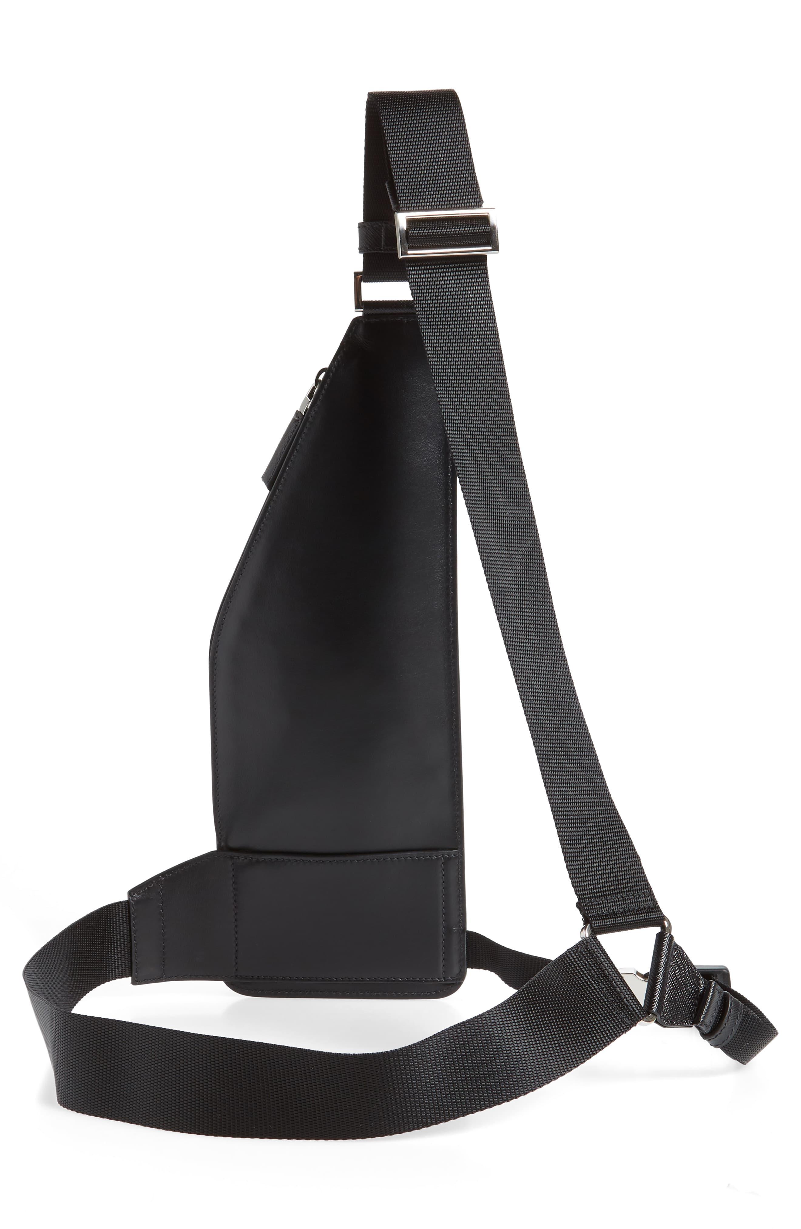 Leather crossbody bag Prada Black in Leather - 34403501