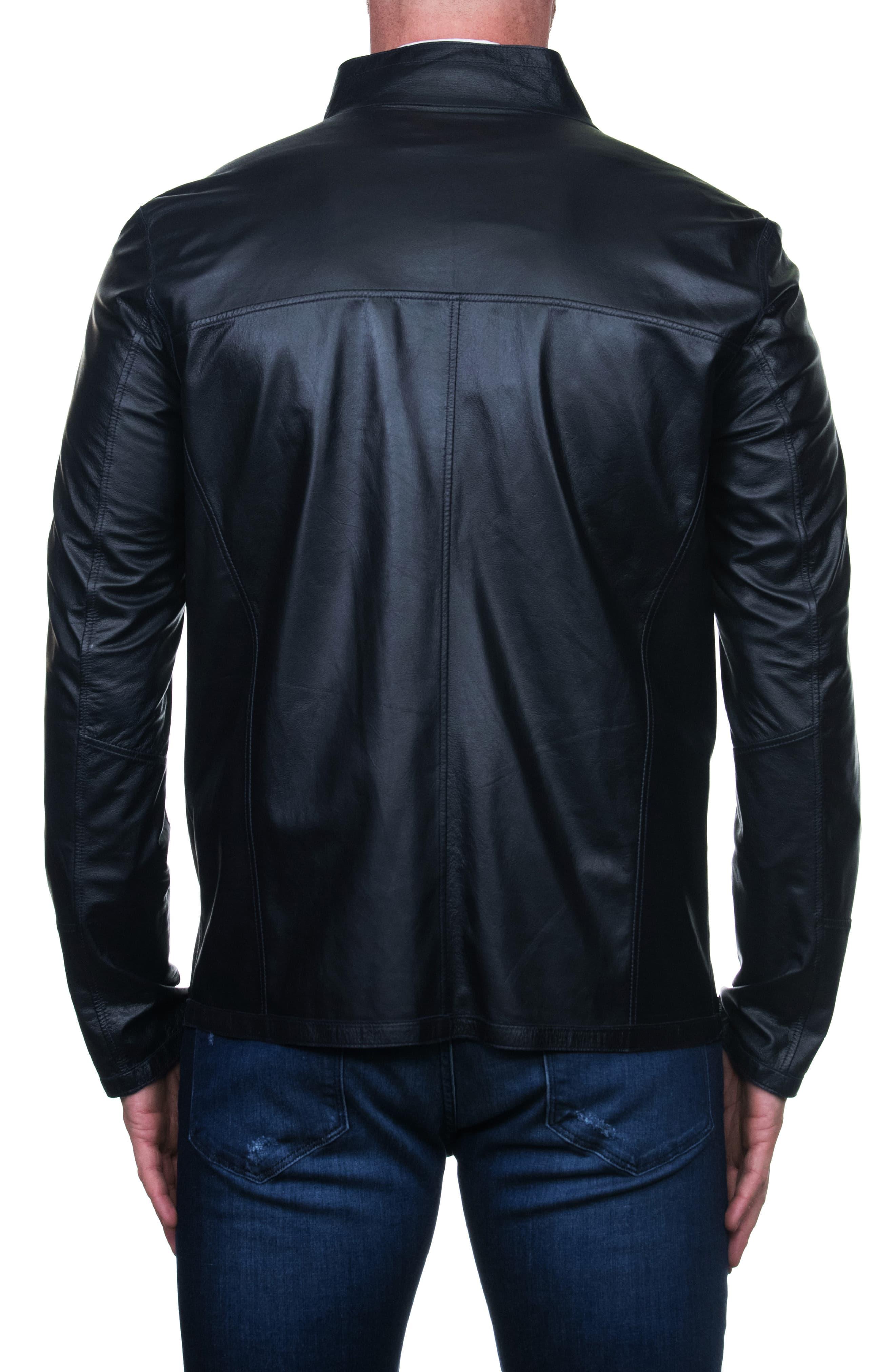 Maceoo Tag Leather Jacket in Black for Men - Lyst