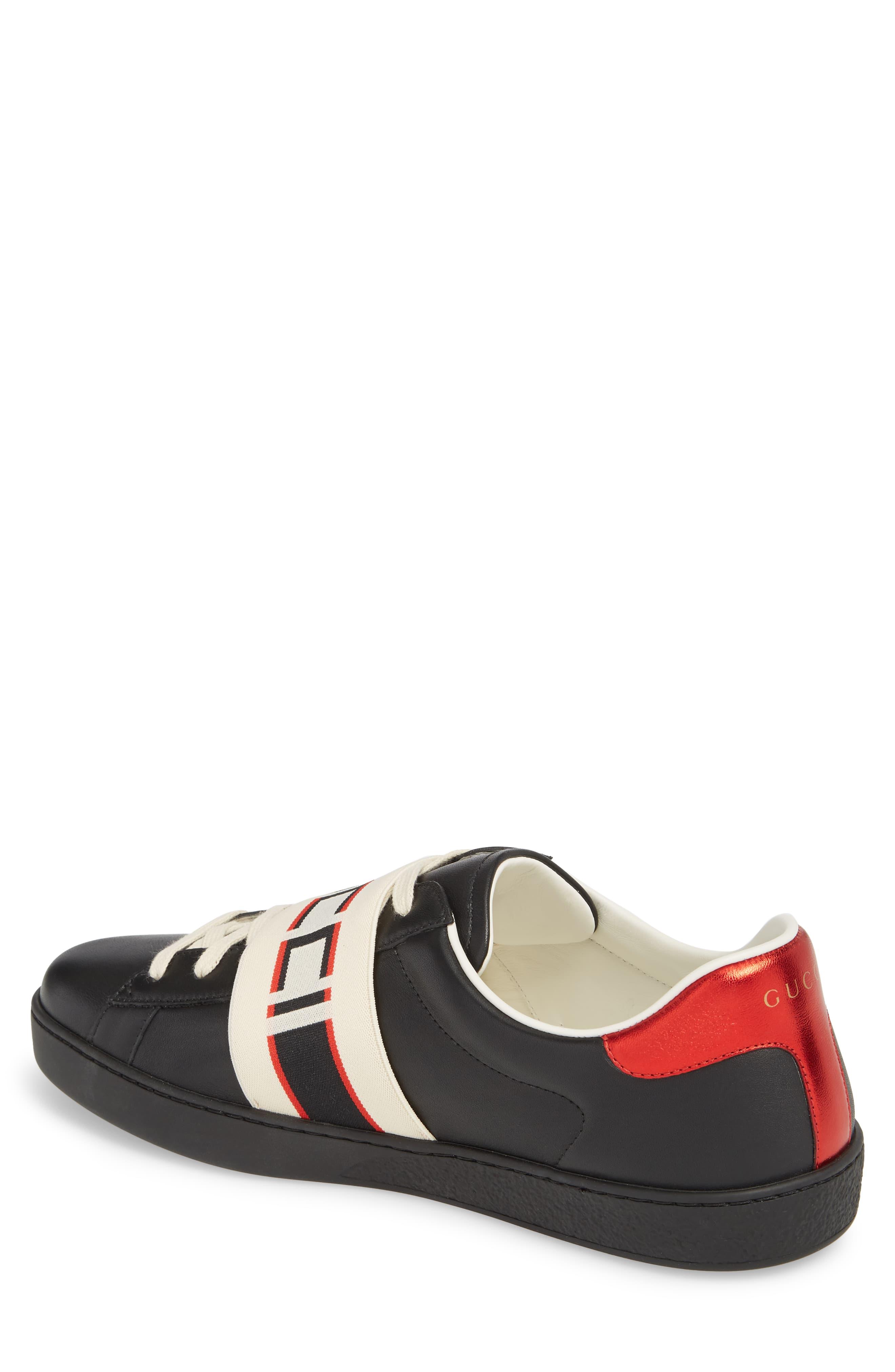 gucci ace stripe black