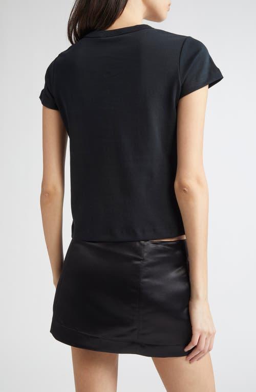 Ashley Williams Two Kittens Graphic Baby Tee in Black | Lyst