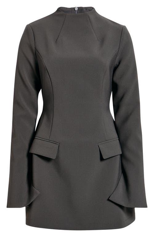 odd muse grey dress Tweed Button Detail Mini Dress Odd Muse