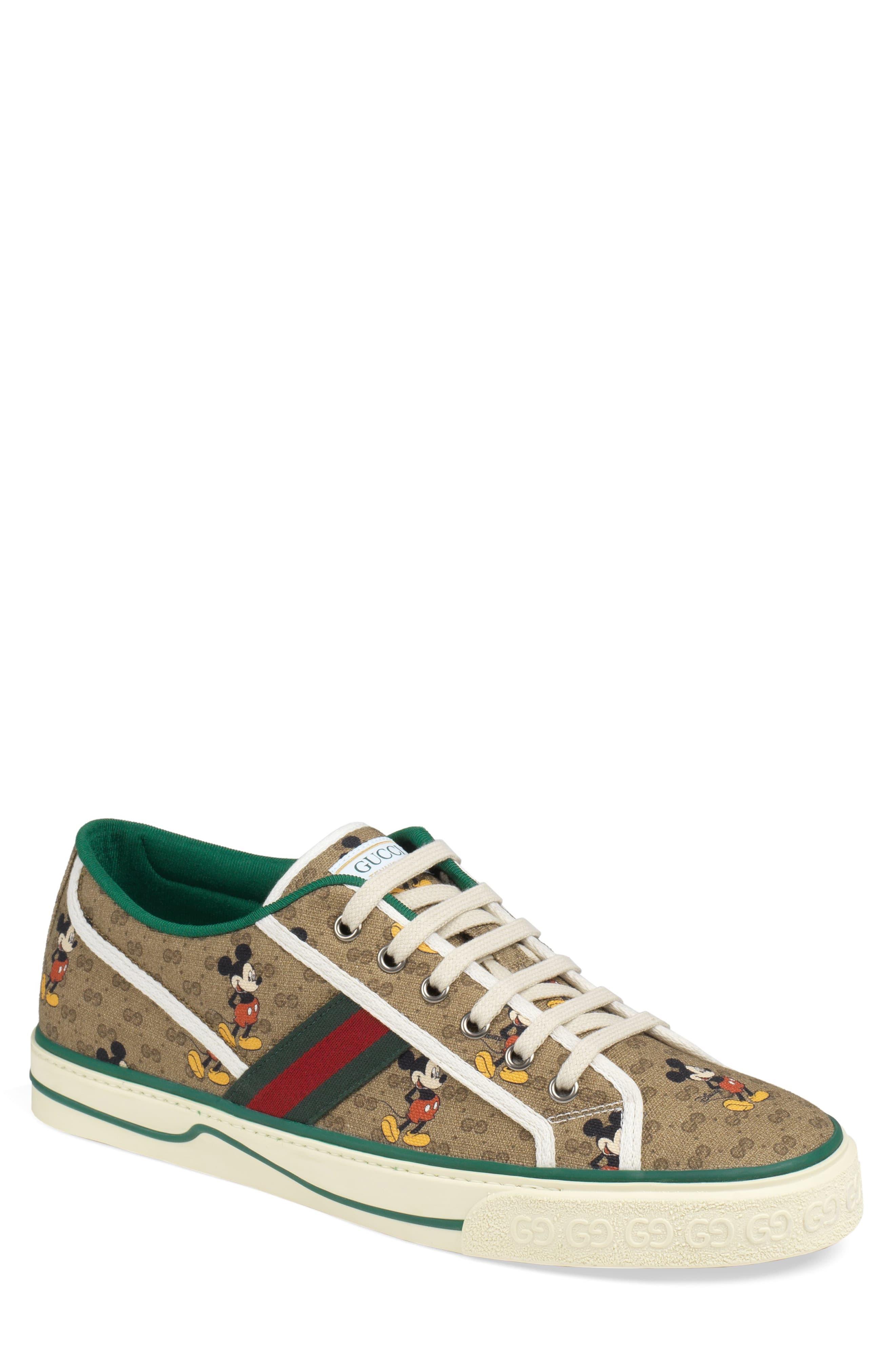 Gucci Canvas X Disney 1977 Gg Print Tennis Sneaker for Men Lyst
