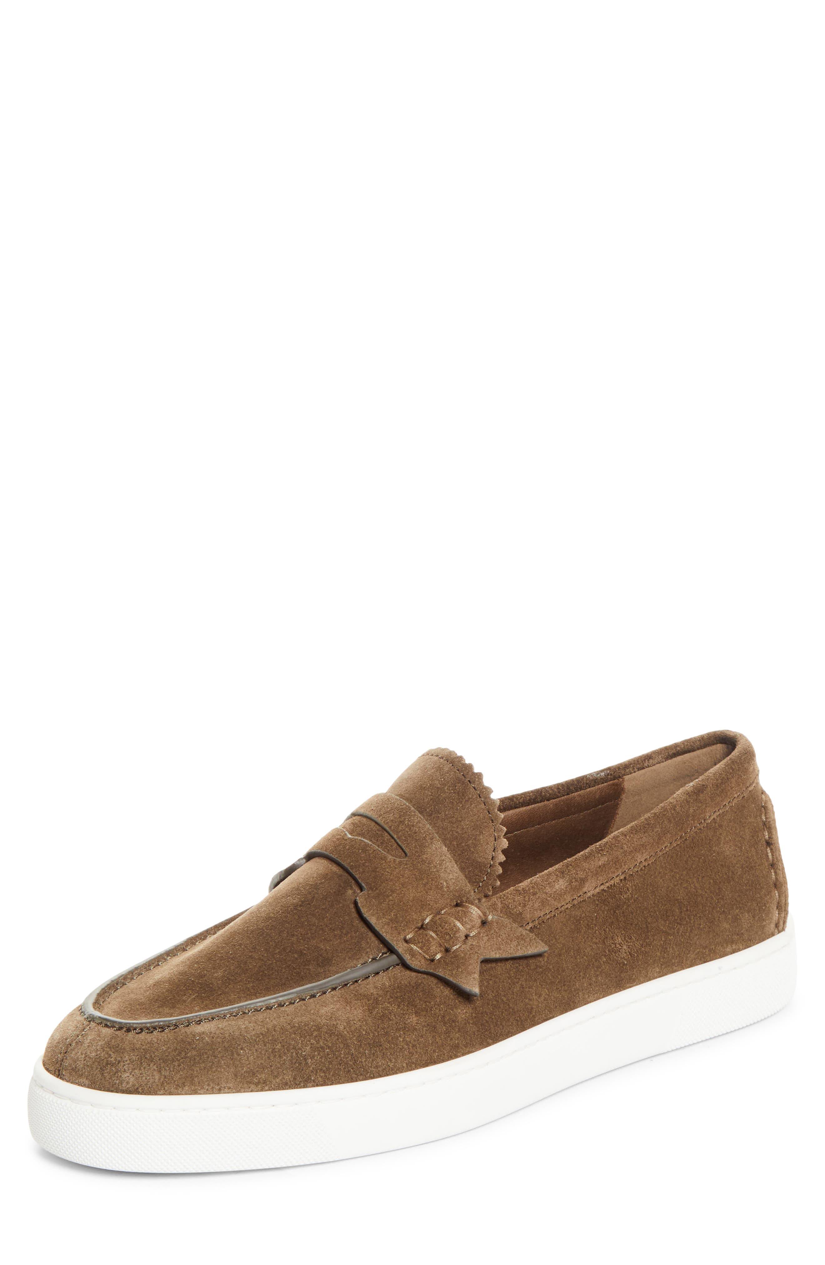 Christian Louboutin Brown Calfskin Slip-On Men\'s Loafers Christian Louboutin Men main image 4