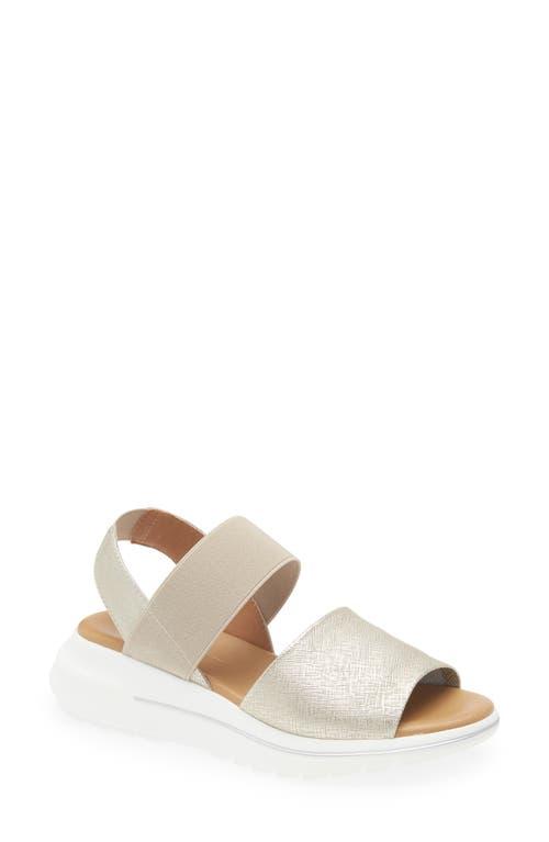 The Flexx Tuana Platform Wedge Slingback Sandal in White Lyst - Main Image