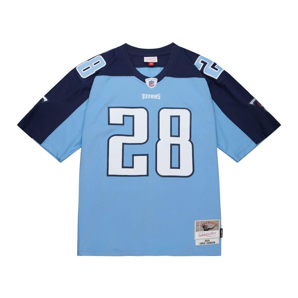Men's Mitchell & Ness Eddie George Light Blue Houston Oilers Legacy Replica Jersey Size: Small