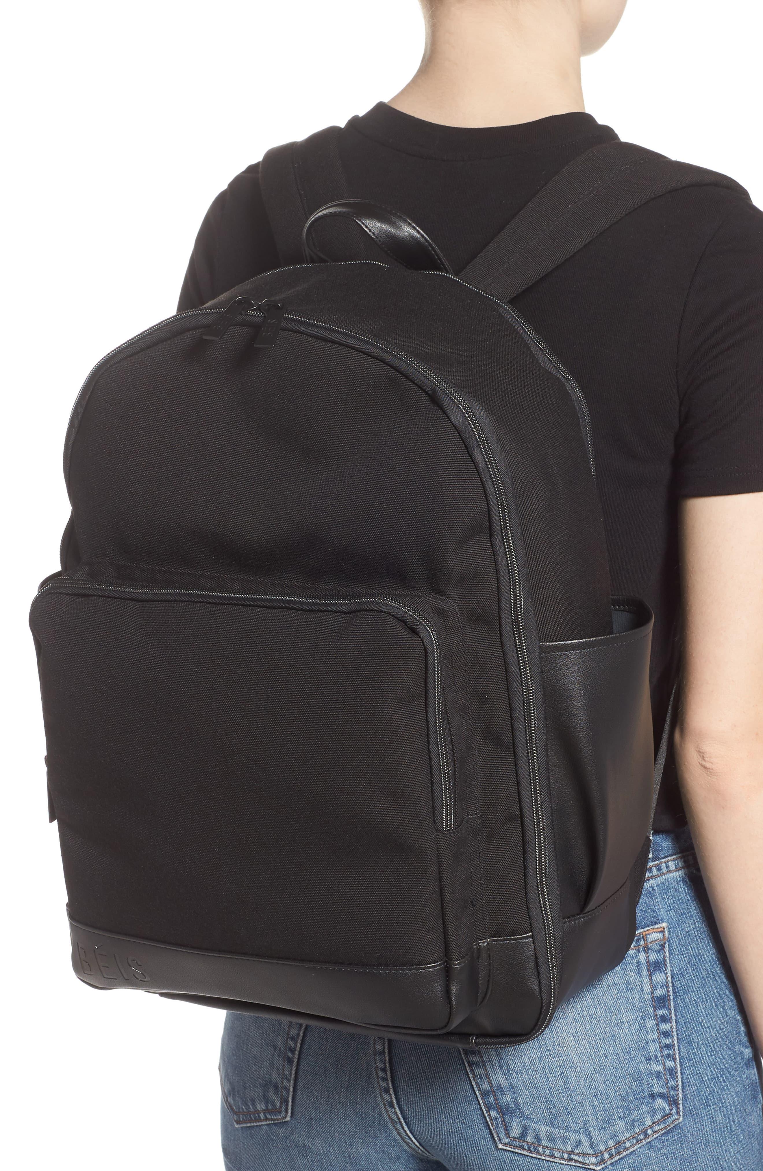 beis black backpack