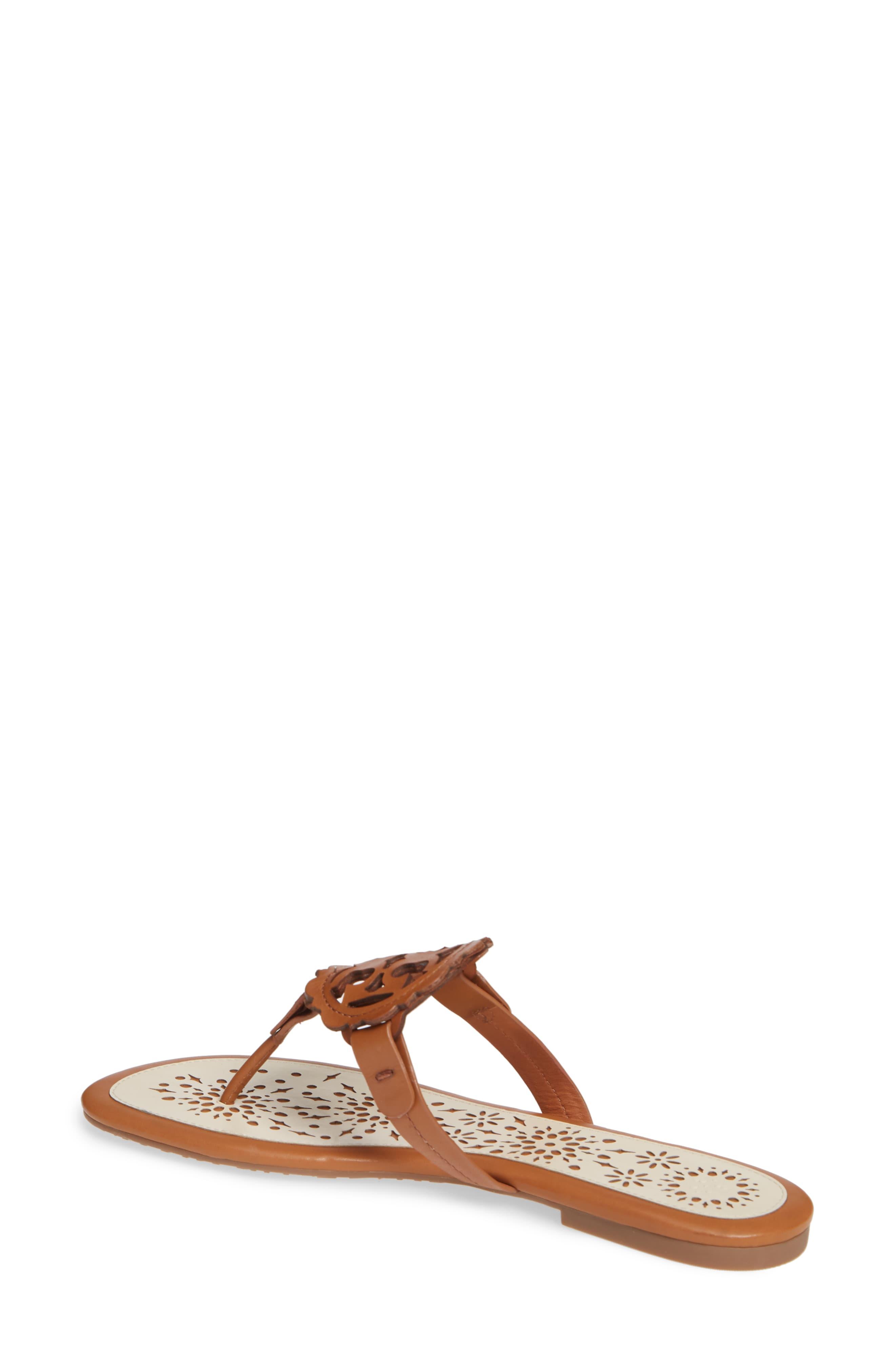 miller scalloped medallion sandal tory burch