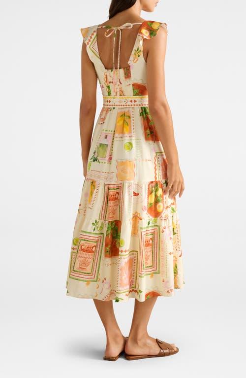 EVER NEW Layne Belted Midi Dress in Metallic | Lyst