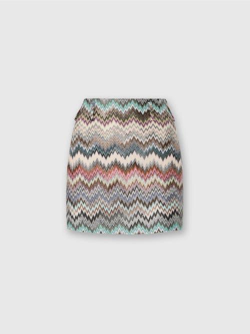 ミニスカート MISSONI 'Caperdoni' skirt Missoni Caperdoni-Motif Mini Skirt in Natural | Lyst