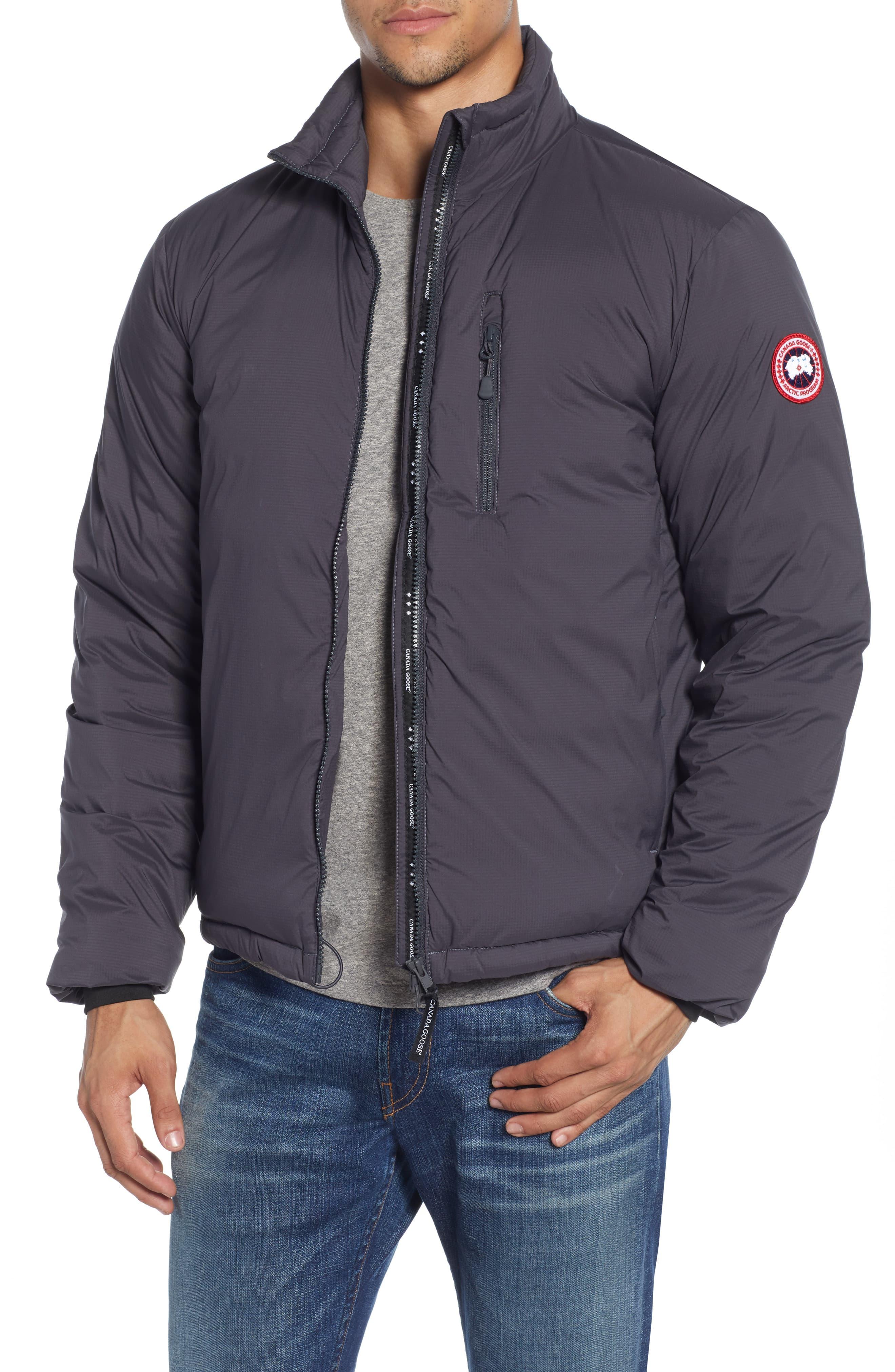 Canada Goose Lodge Packable 750 Fill Power Down Jacket, Grey in ...